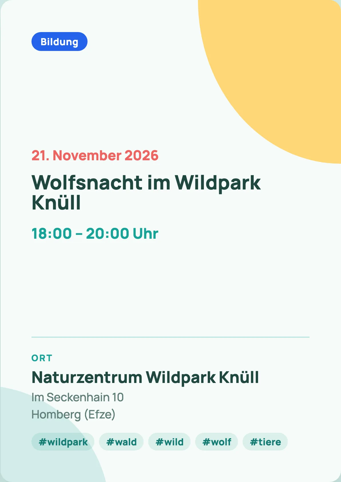 Veranstaltungsflyer