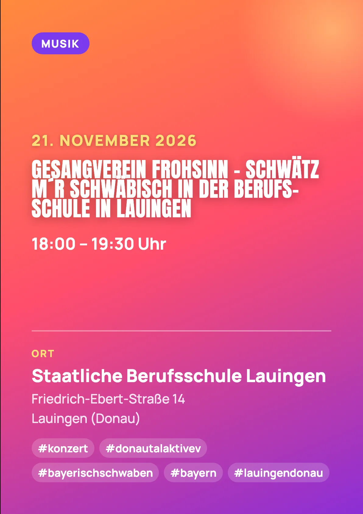 Veranstaltungsflyer