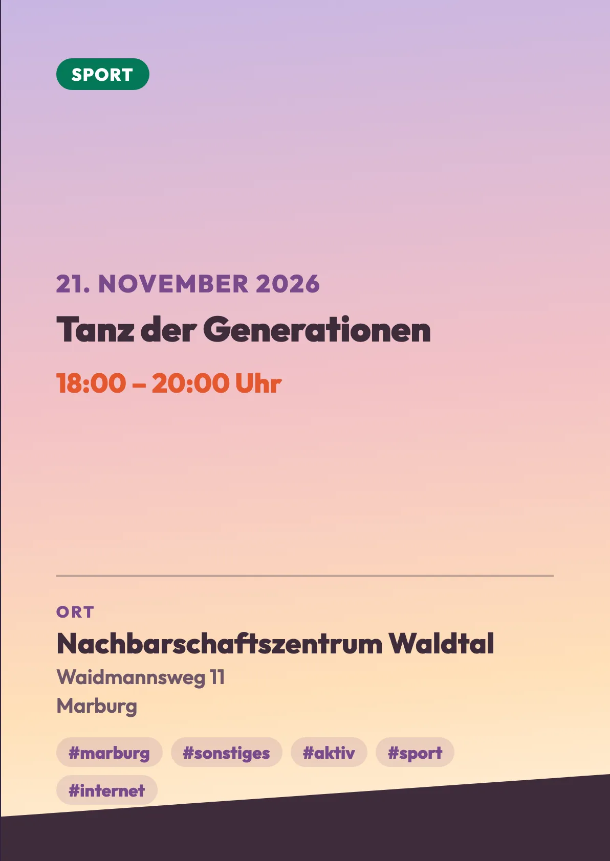 Veranstaltungsflyer