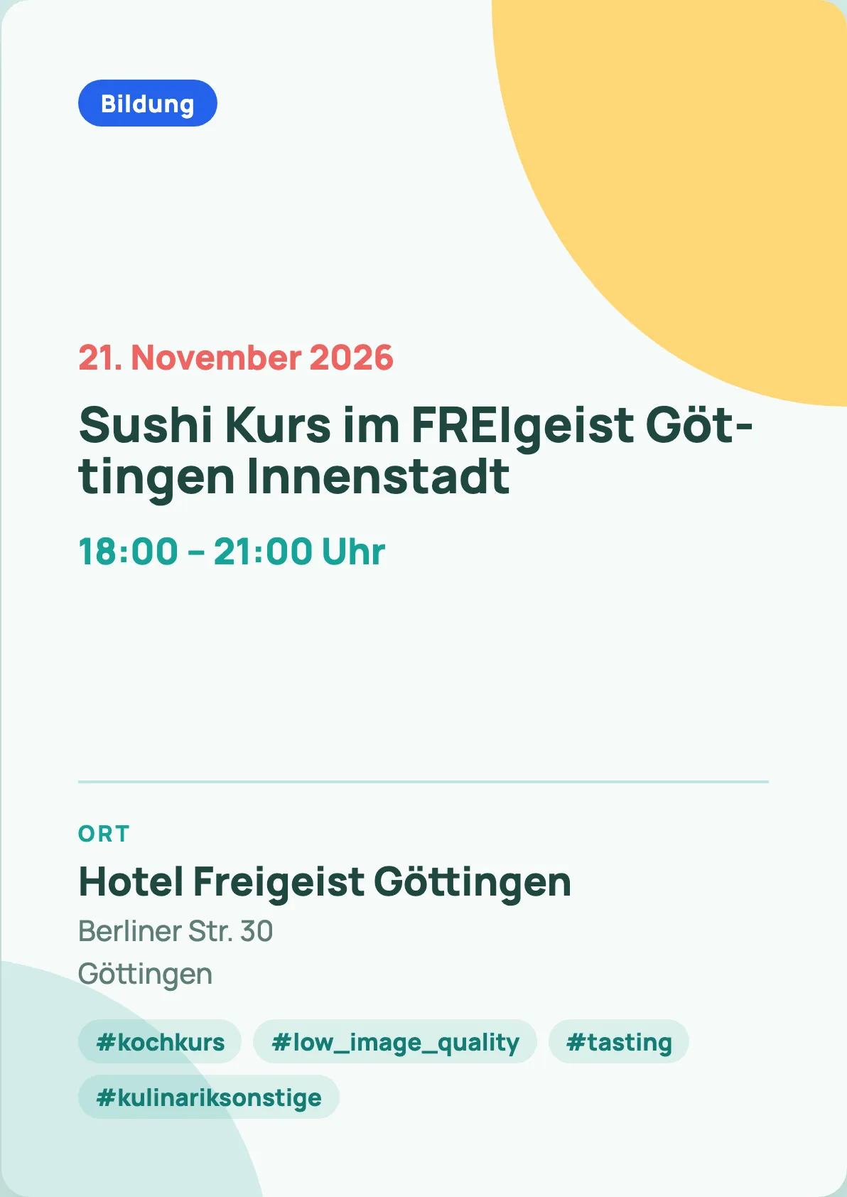 Veranstaltungsflyer