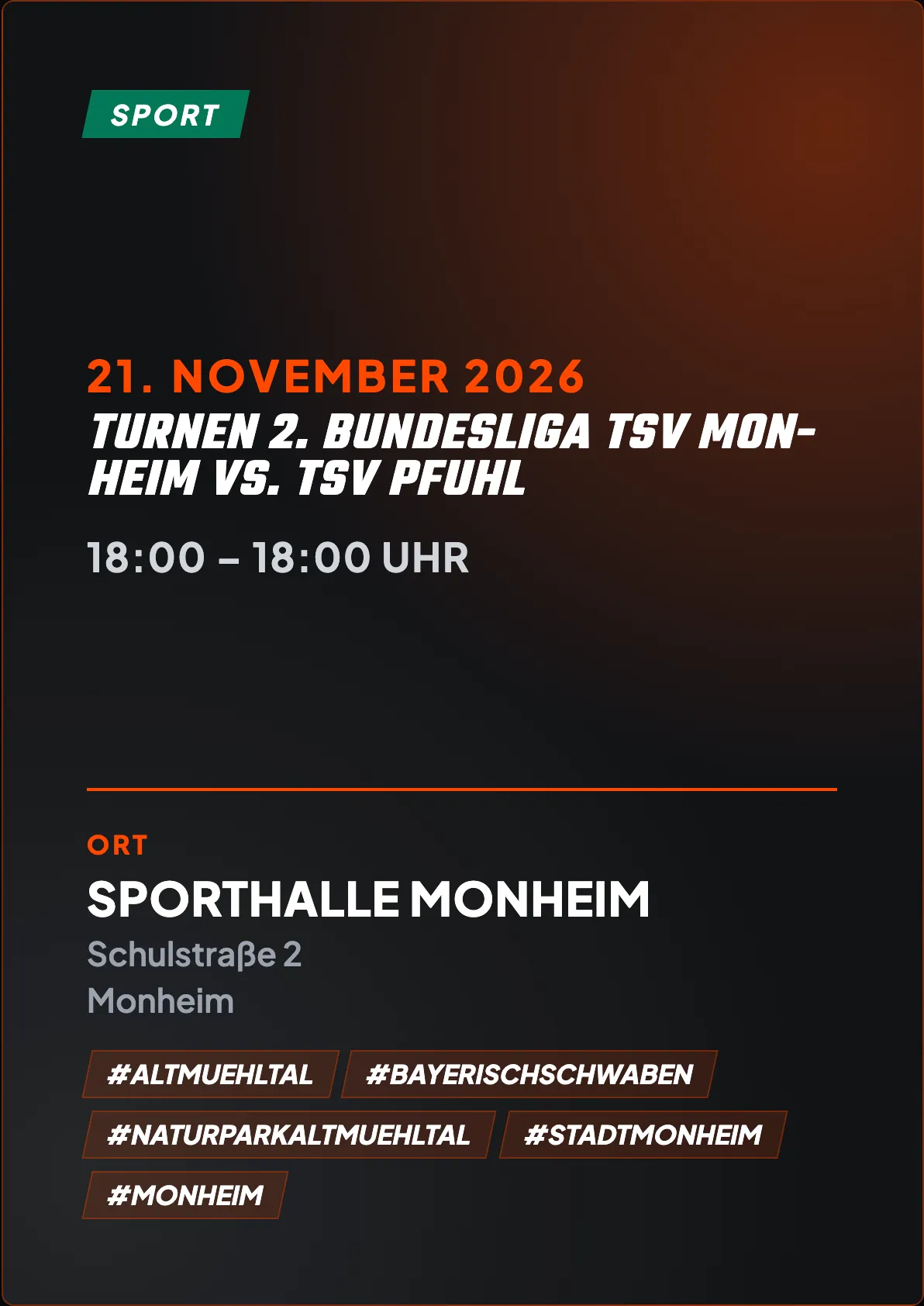 Veranstaltungsflyer