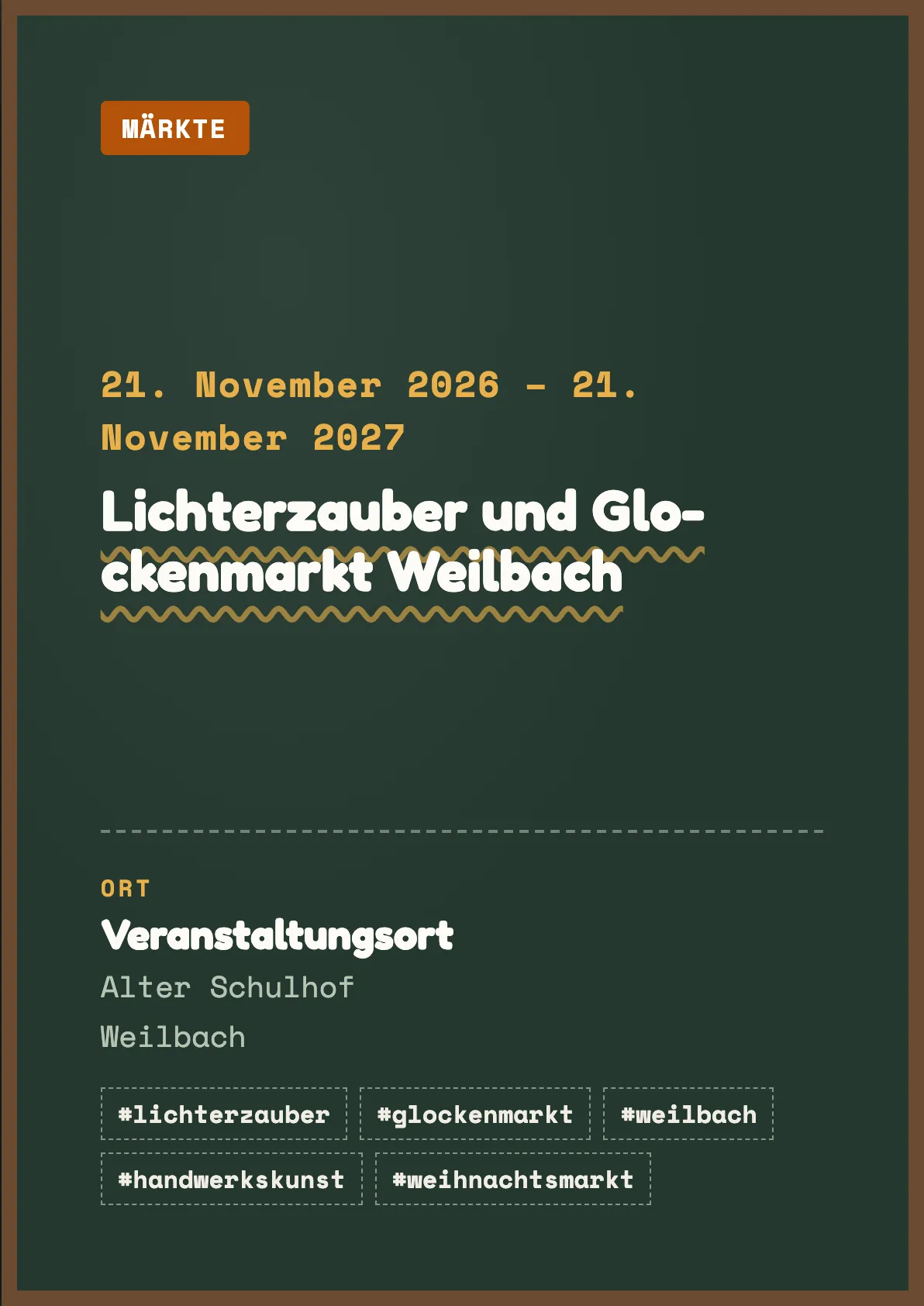 Veranstaltungsflyer