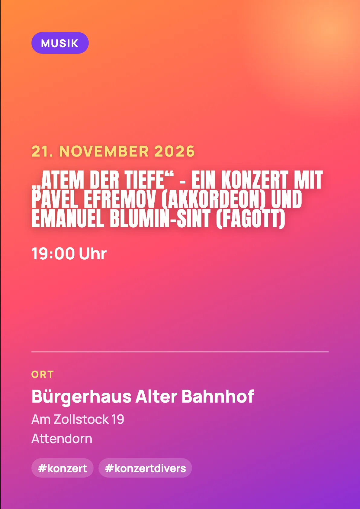 Veranstaltungsflyer