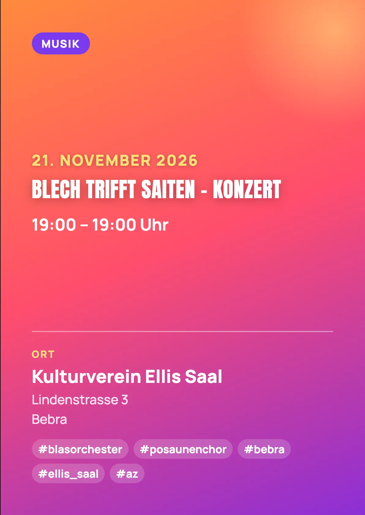 Veranstaltungsflyer