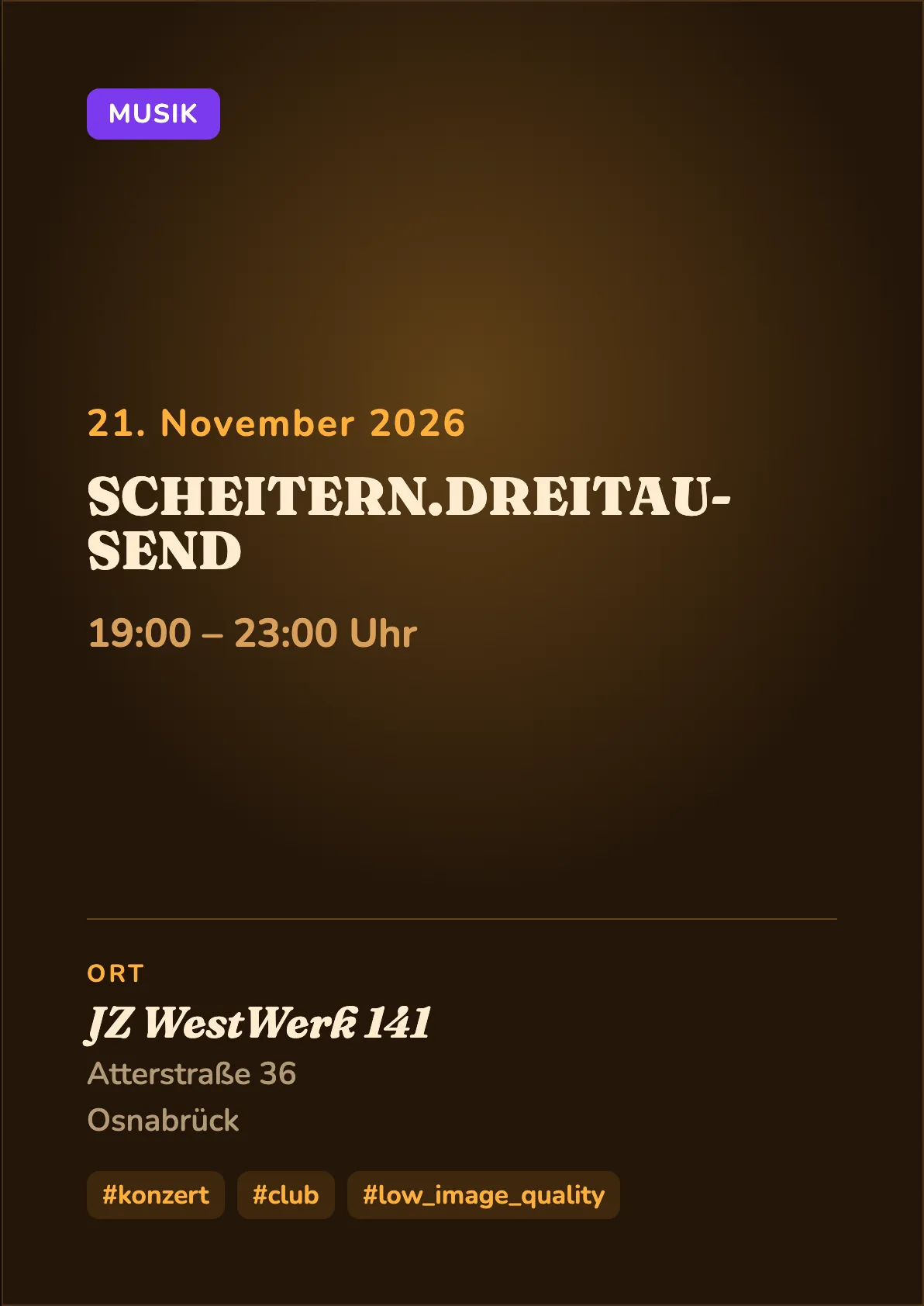 Veranstaltungsflyer