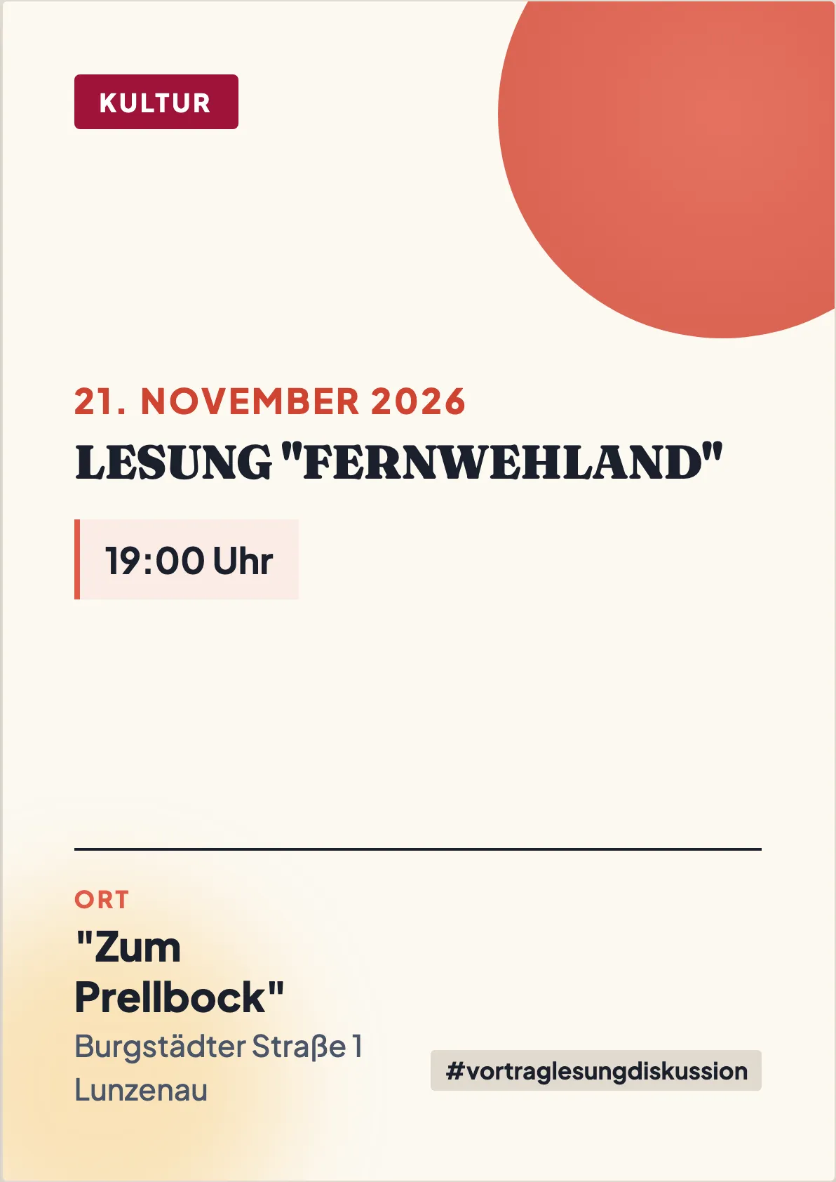 Veranstaltungsflyer