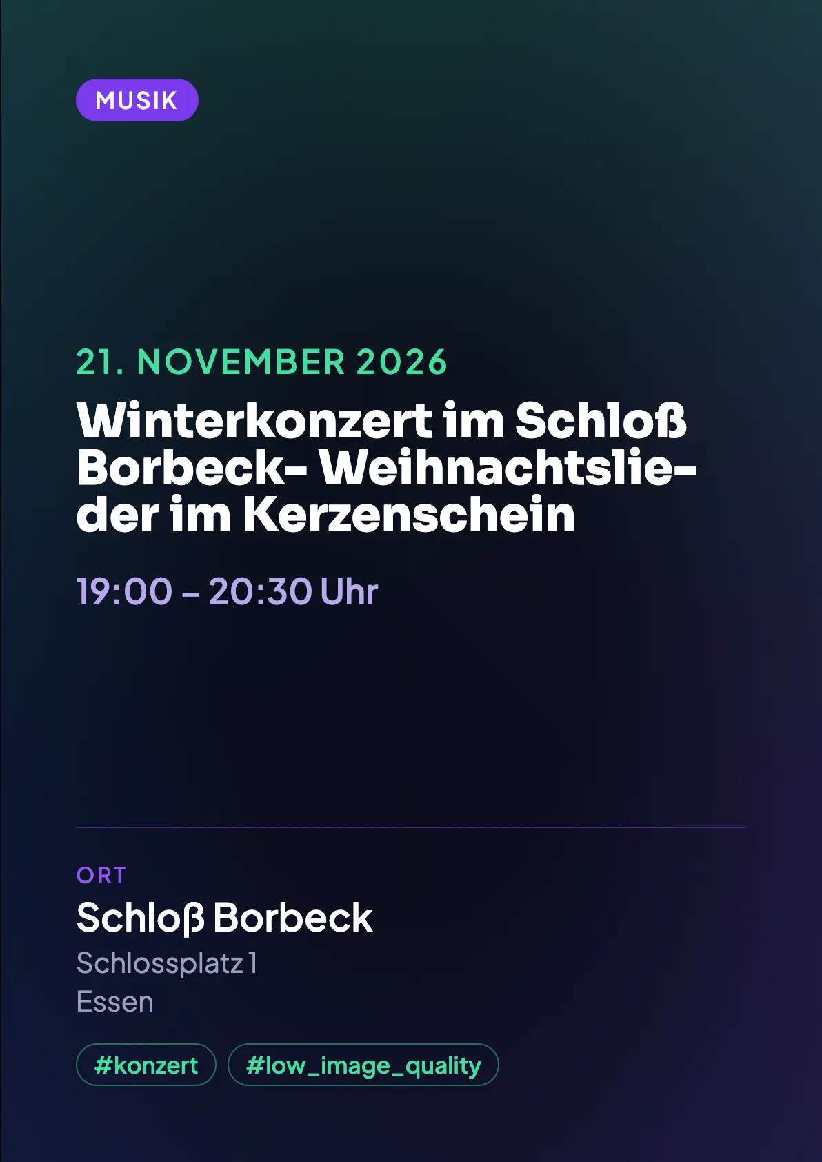 Veranstaltungsflyer