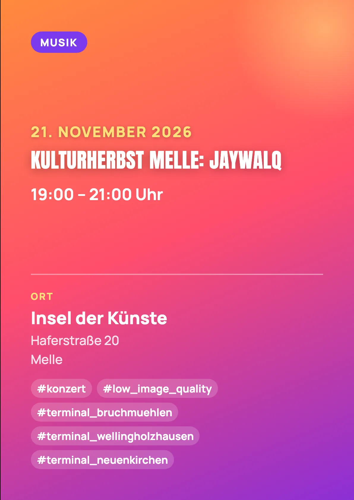 Veranstaltungsflyer