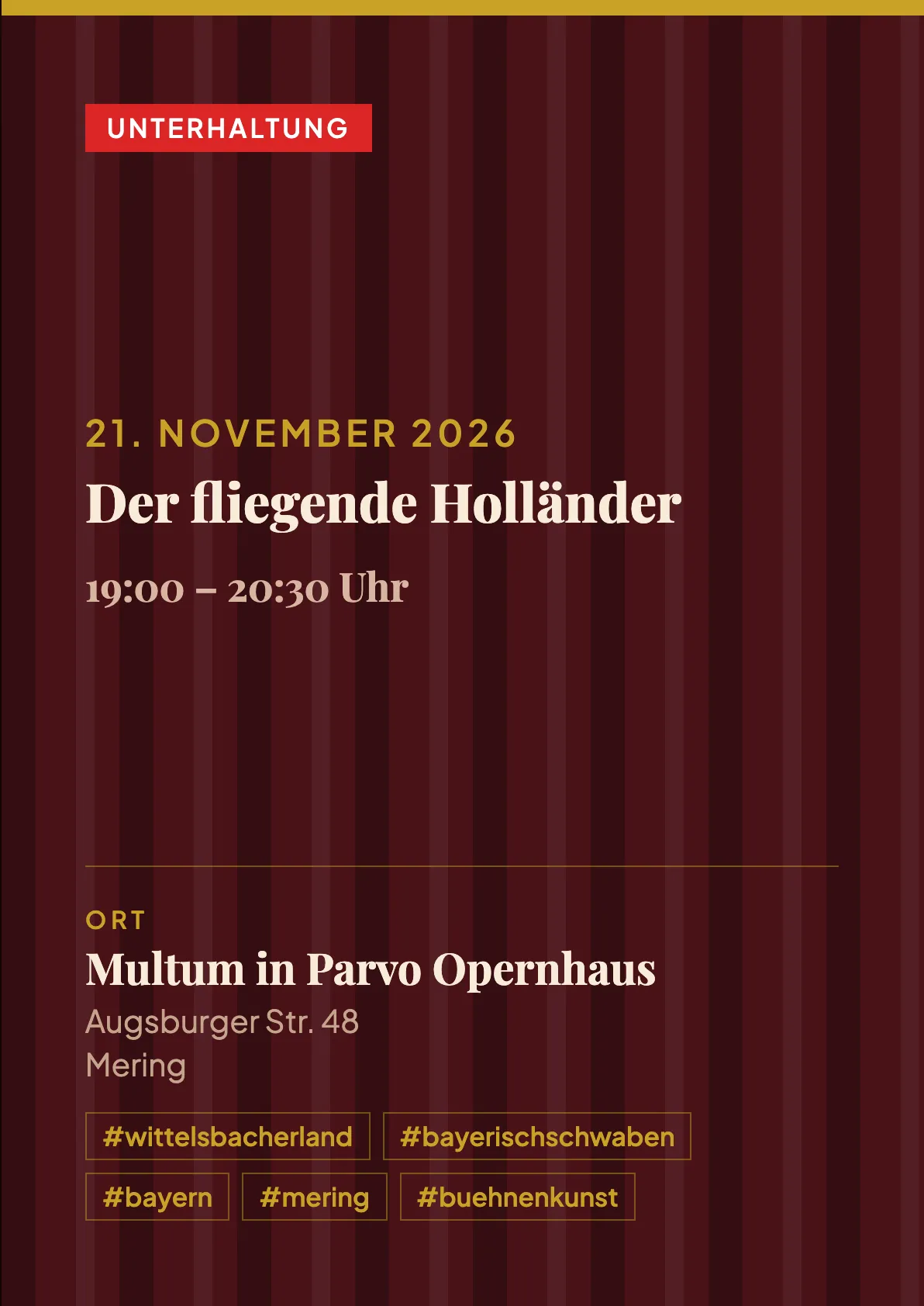 Veranstaltungsflyer