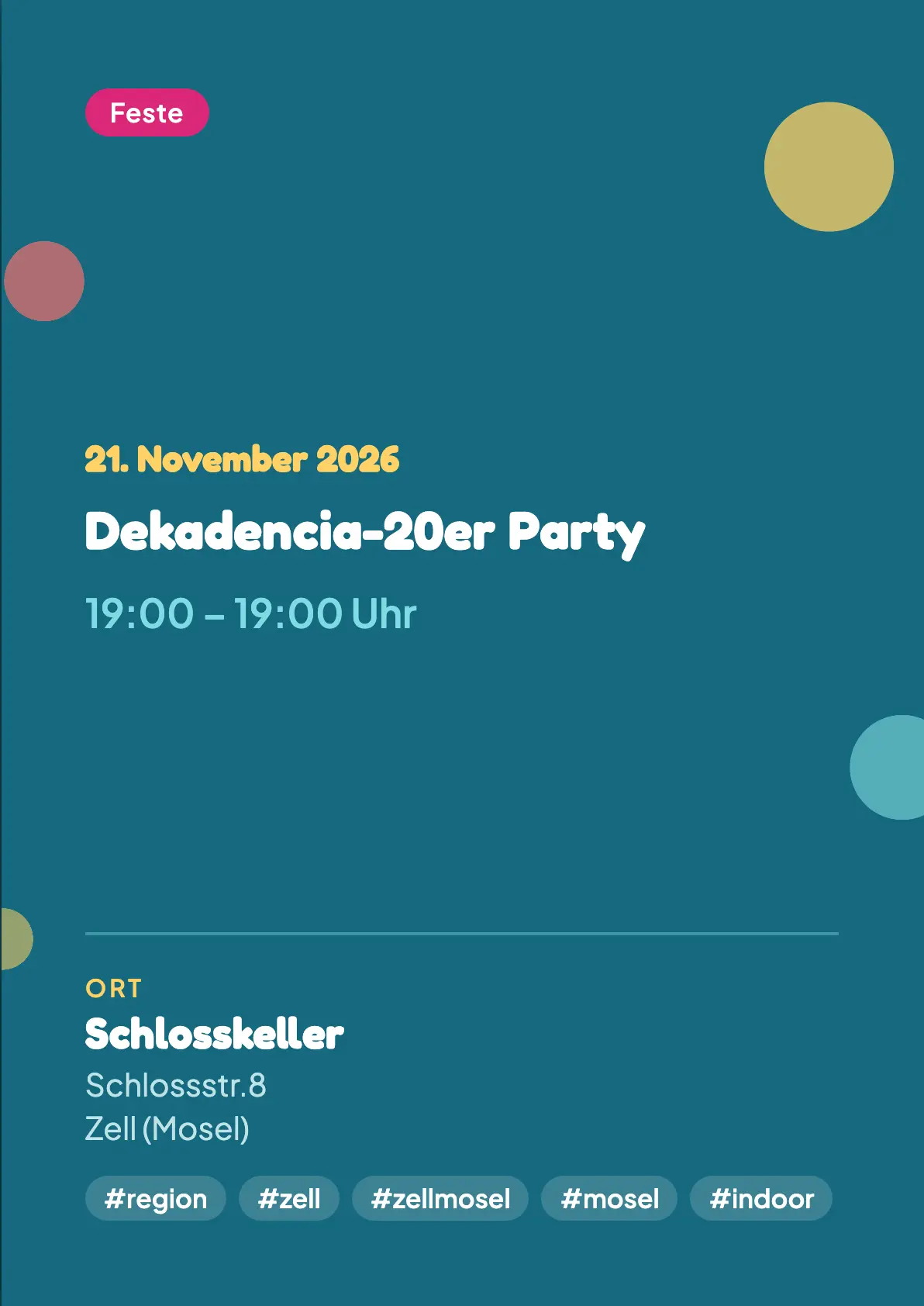 Veranstaltungsflyer