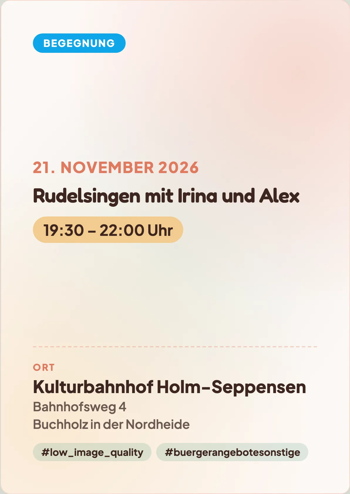 Veranstaltungsflyer