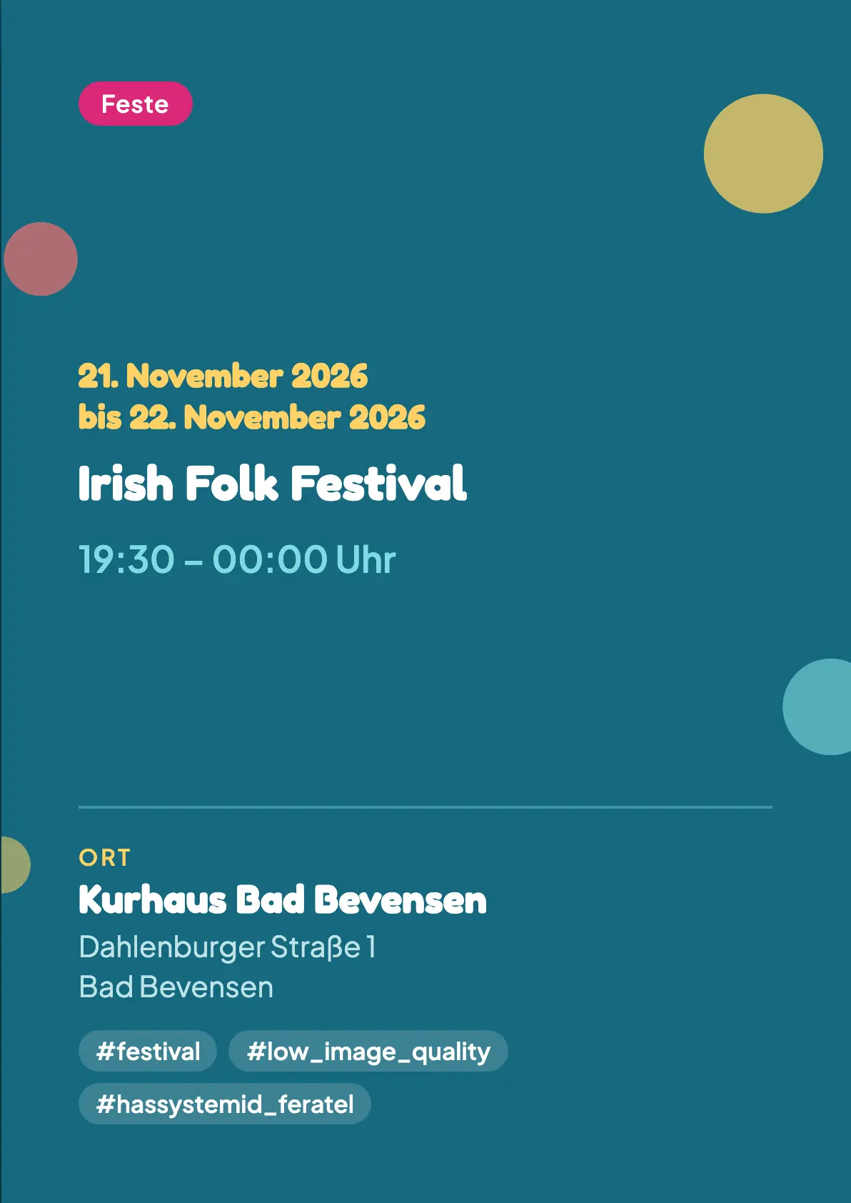 Veranstaltungsflyer