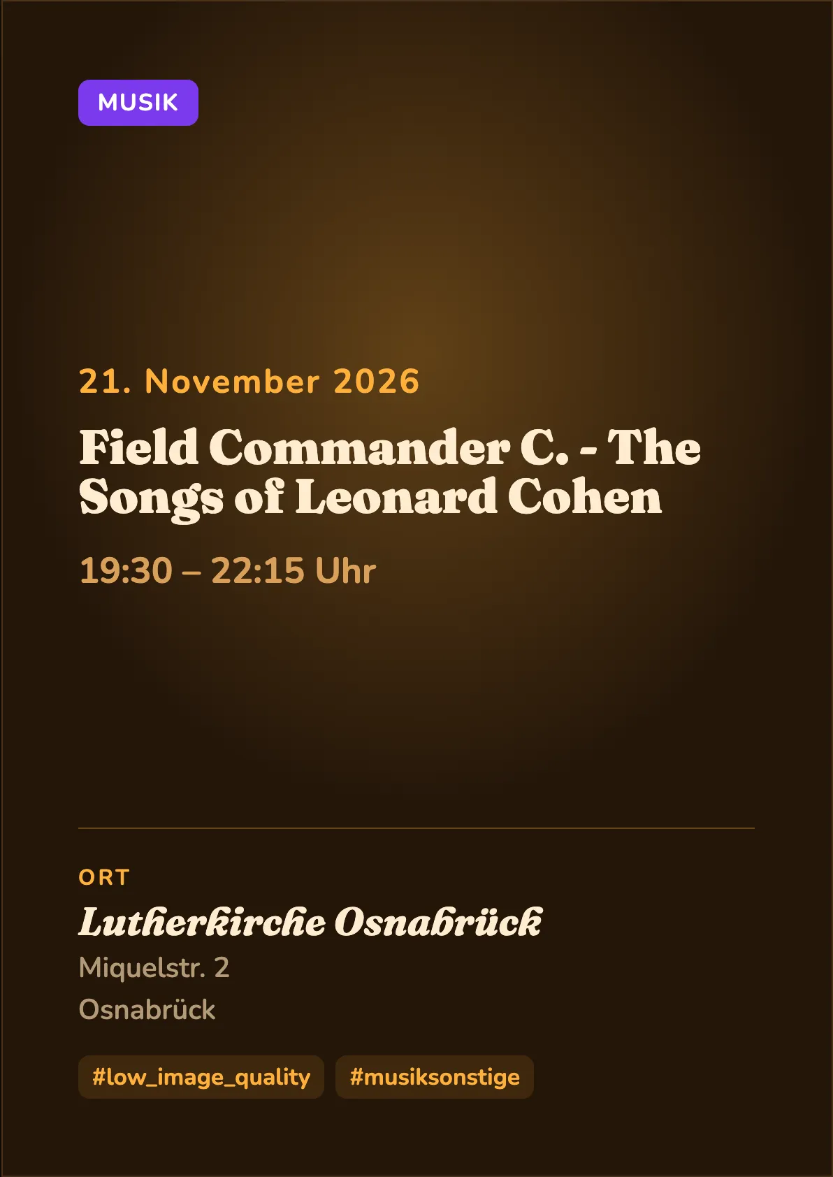 Veranstaltungsflyer