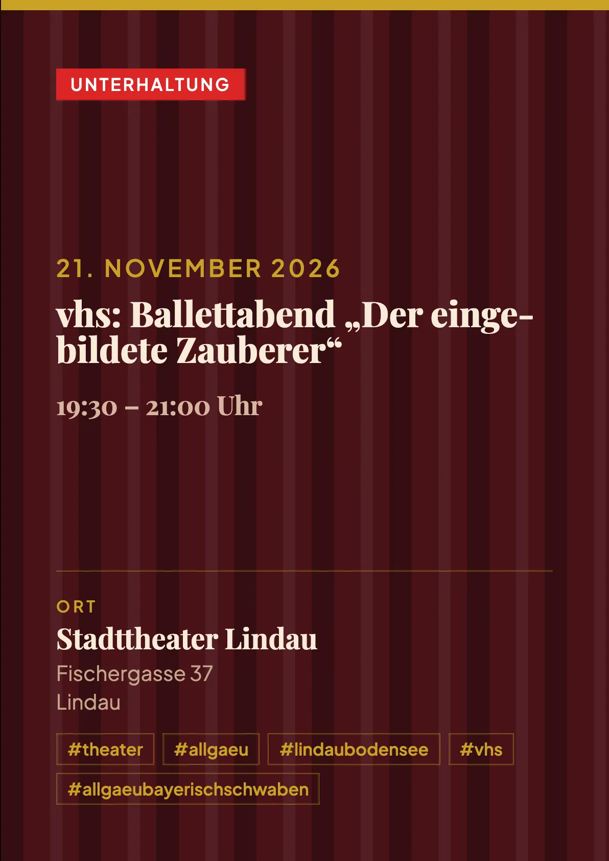 Veranstaltungsflyer