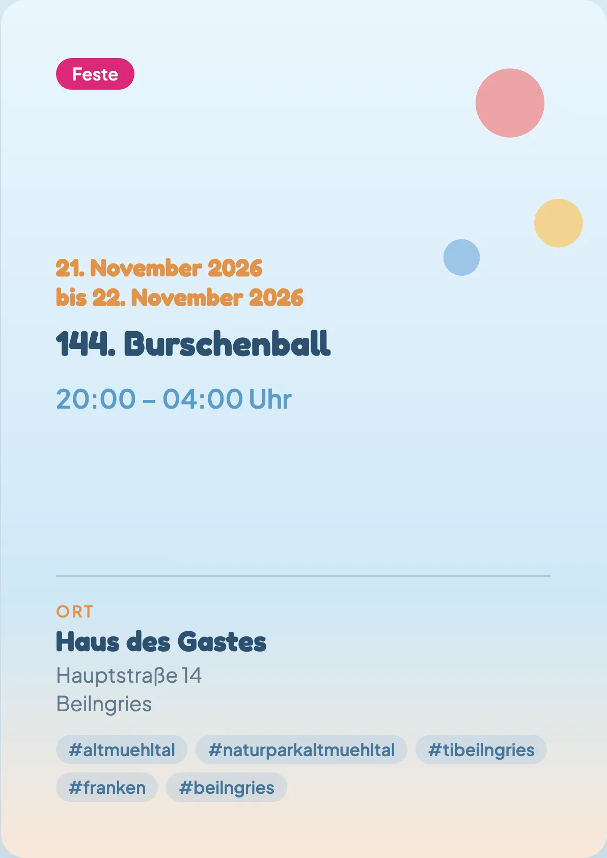 Veranstaltungsflyer