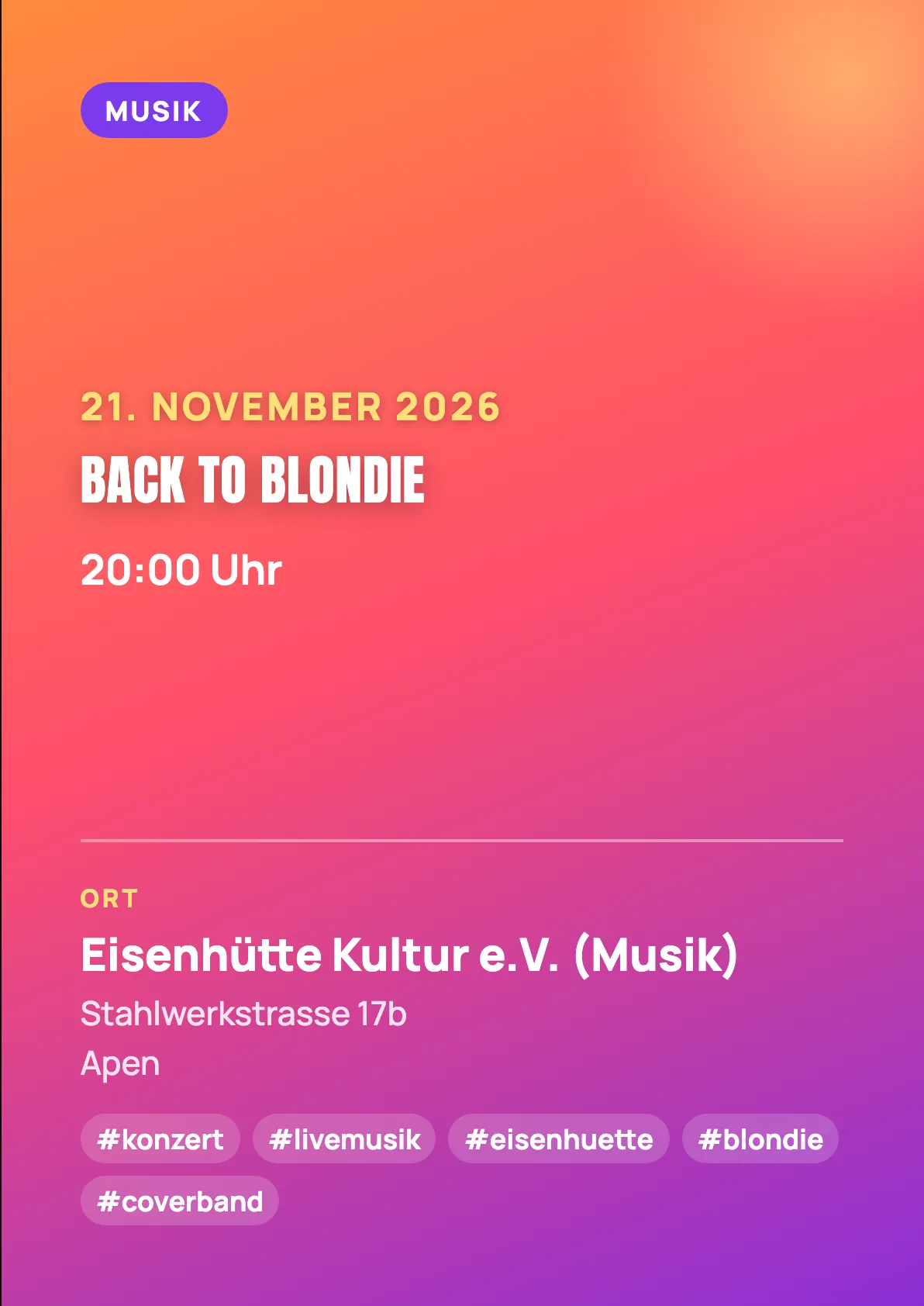Veranstaltungsflyer