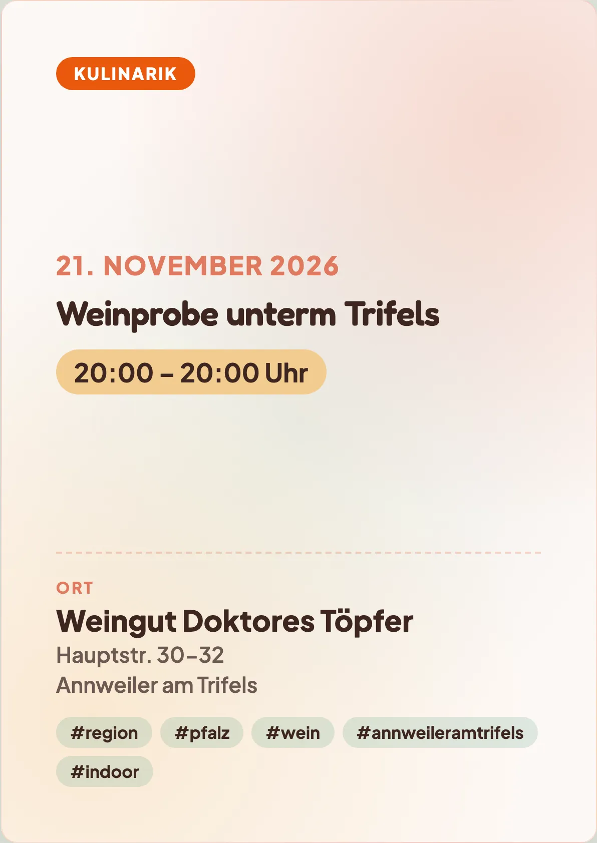 Veranstaltungsflyer