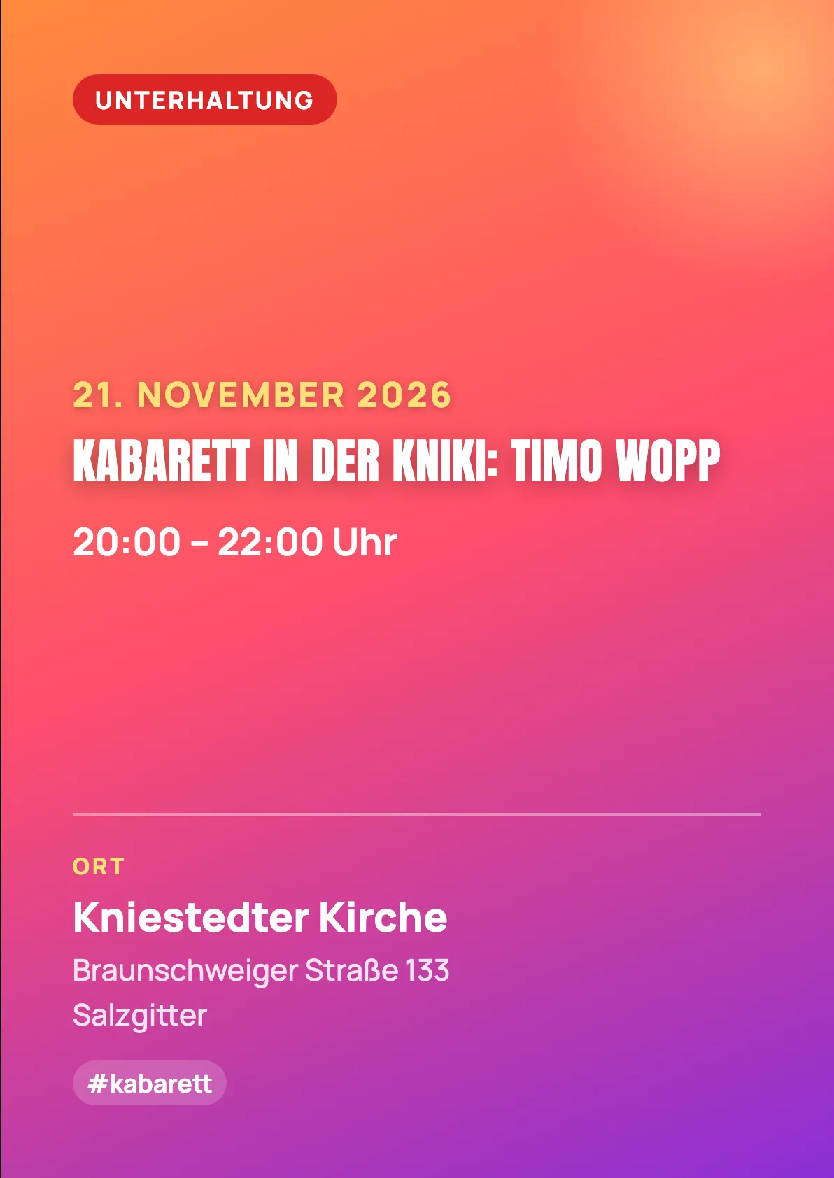 Veranstaltungsflyer