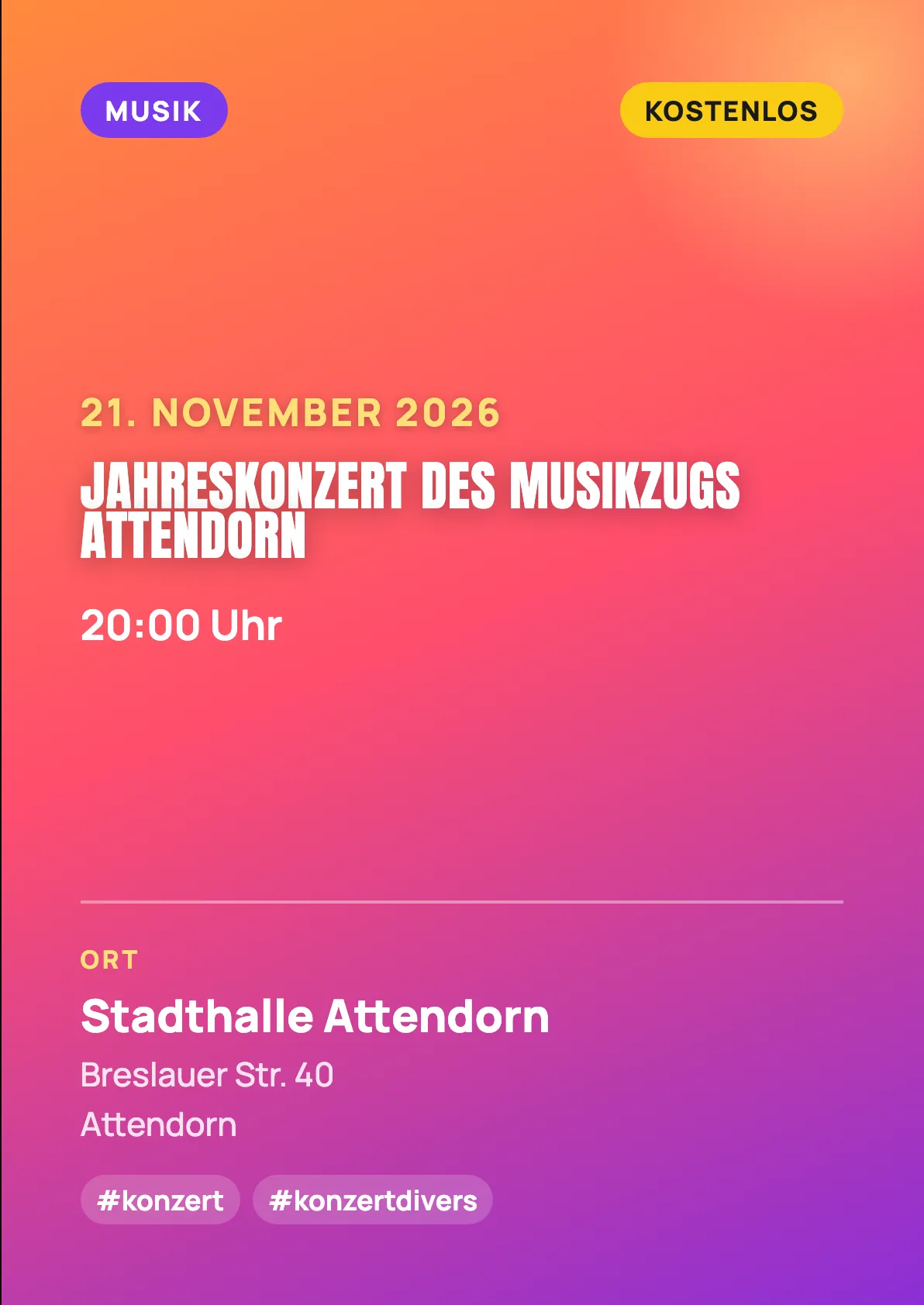 Veranstaltungsflyer