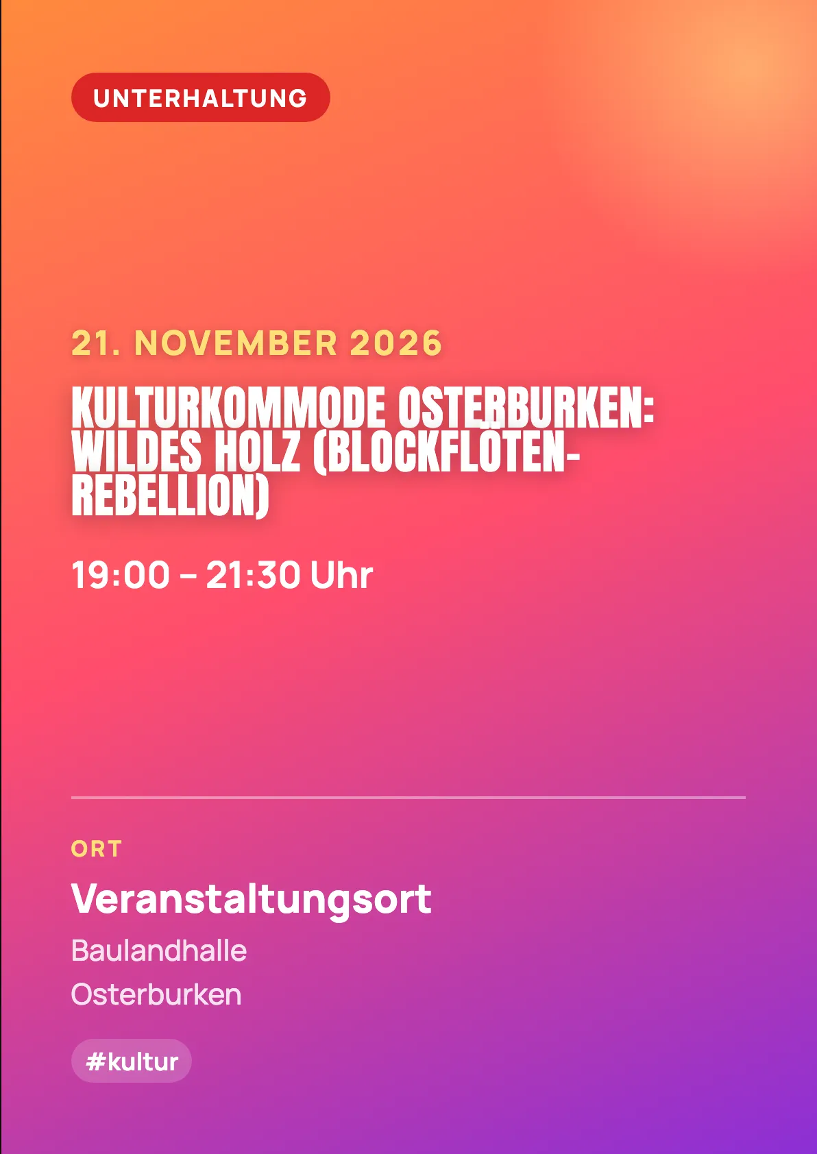 Veranstaltungsflyer