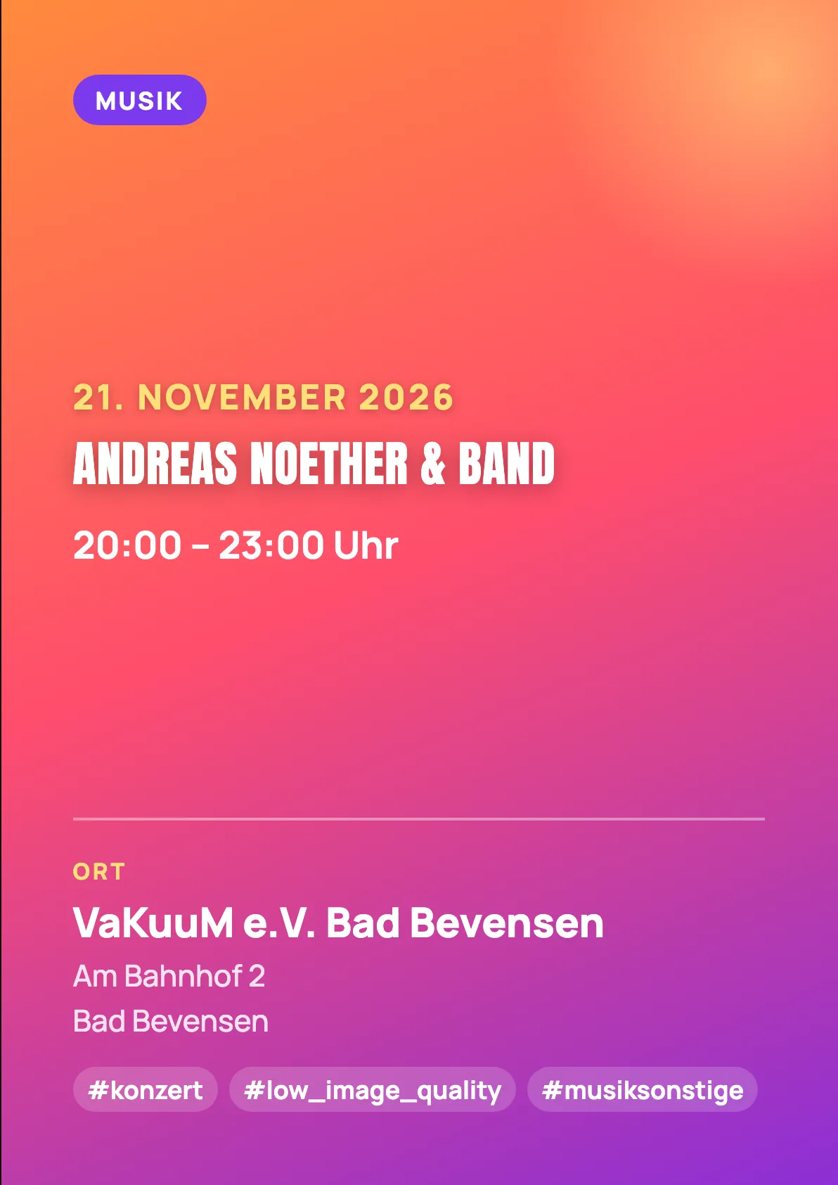Veranstaltungsflyer