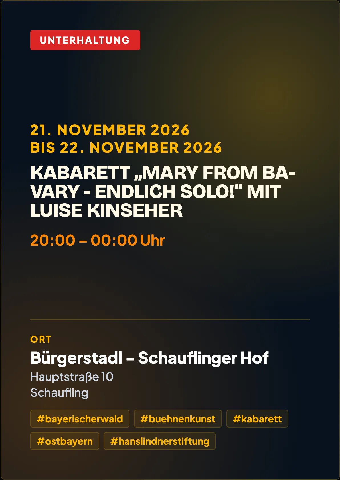 Veranstaltungsflyer