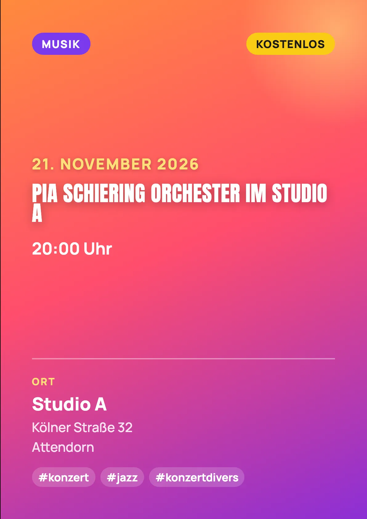 Veranstaltungsflyer