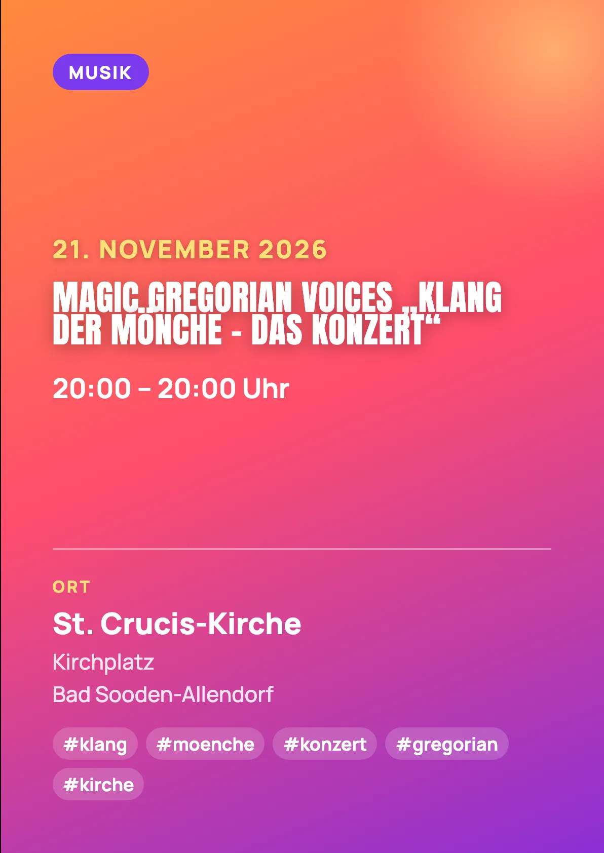 Veranstaltungsflyer