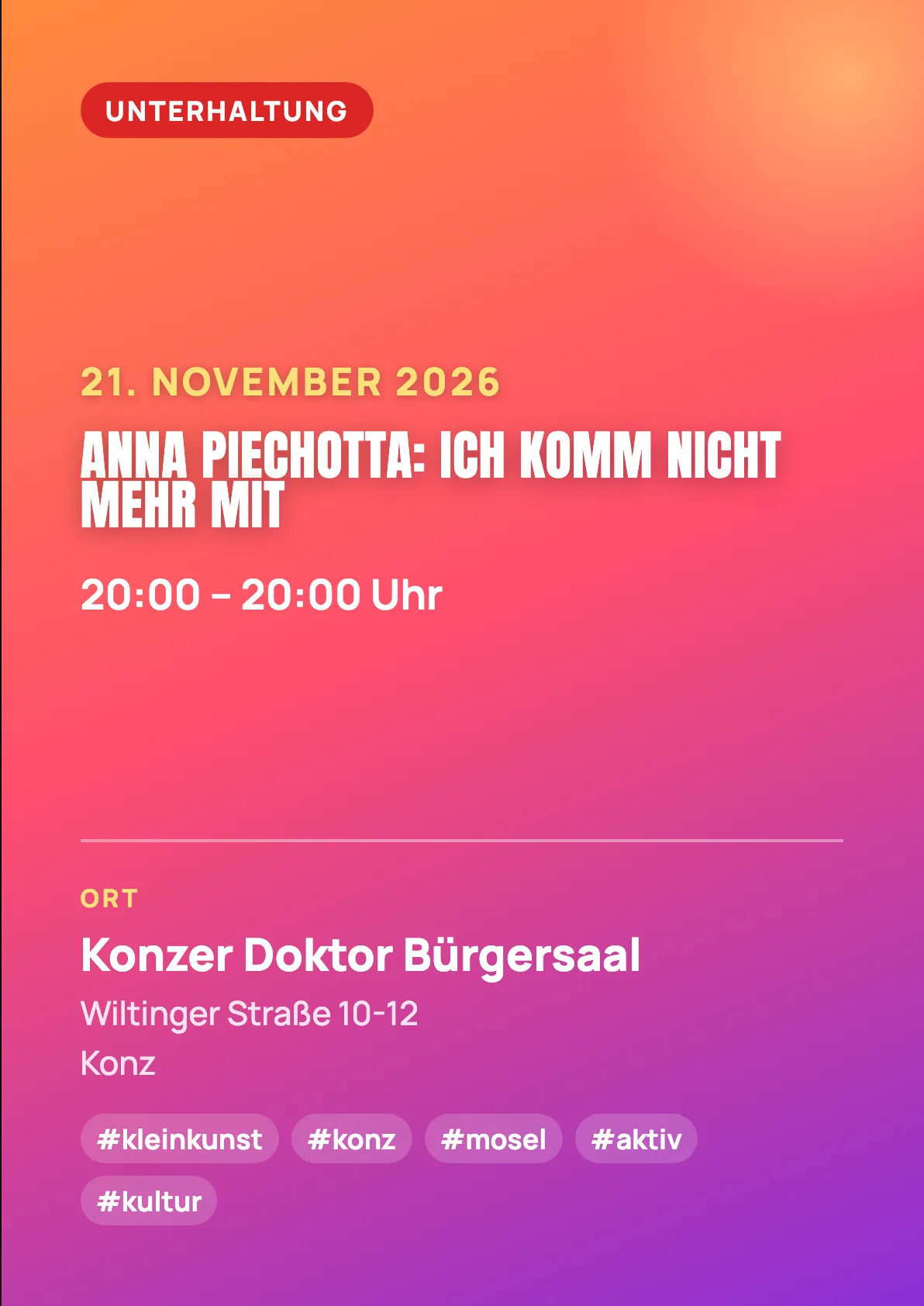 Veranstaltungsflyer