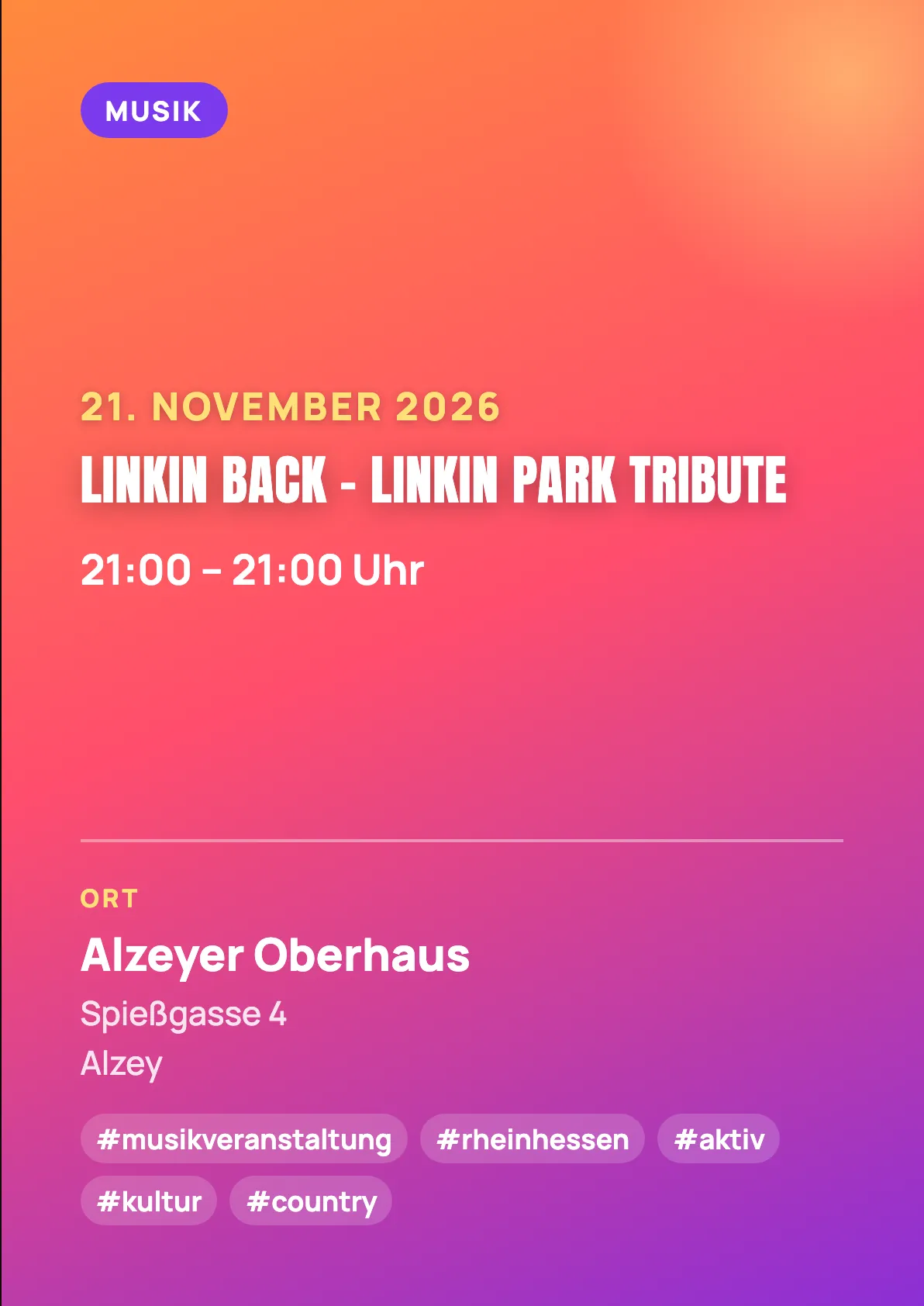 Veranstaltungsflyer