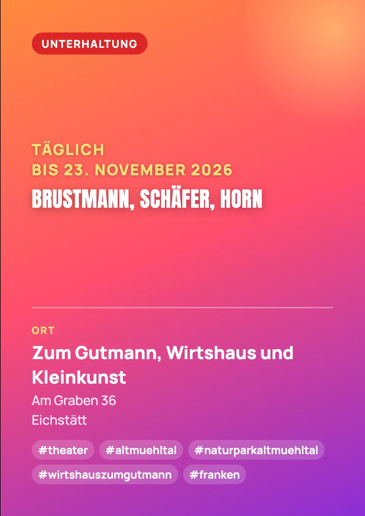 Veranstaltungsflyer