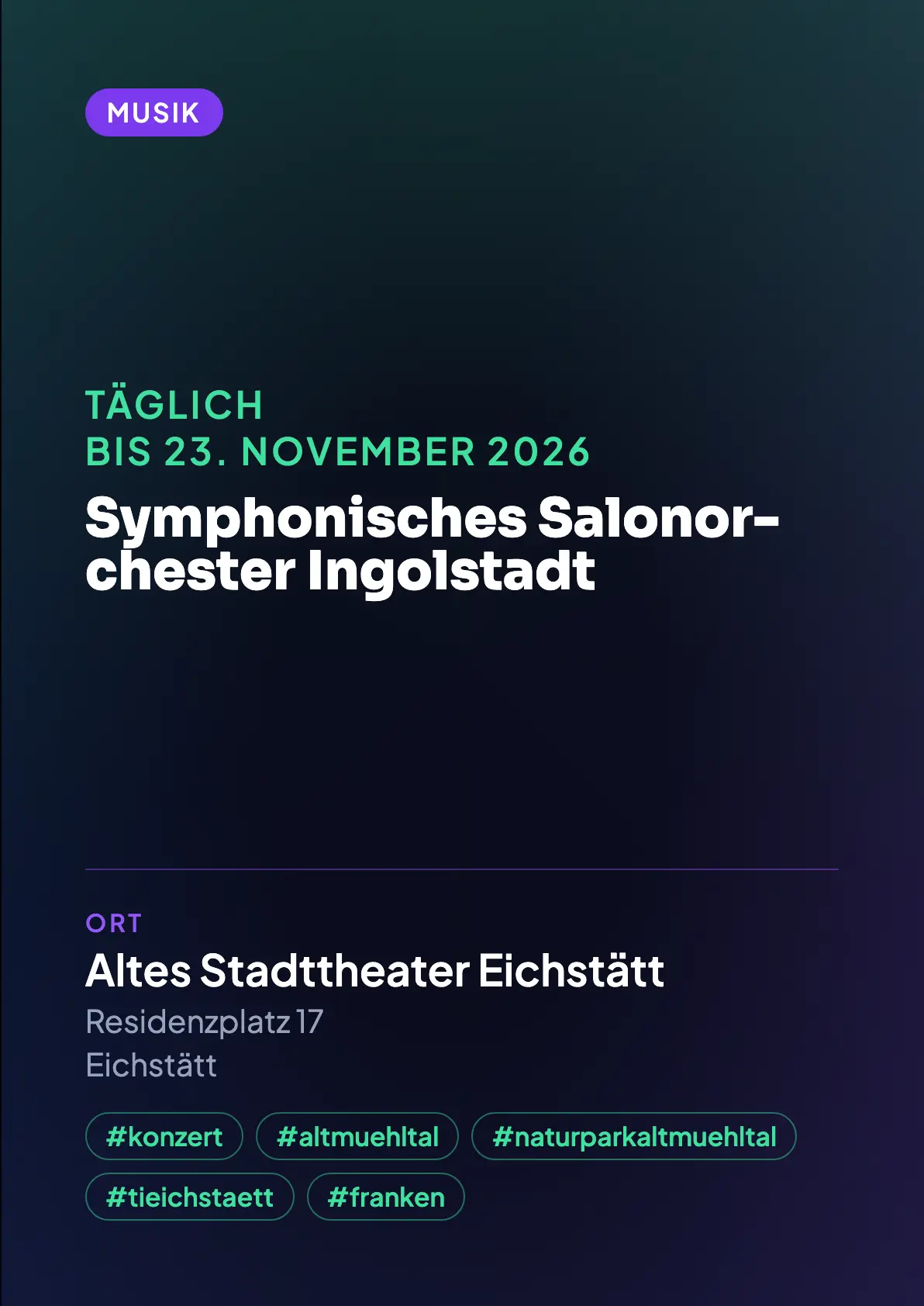Veranstaltungsflyer