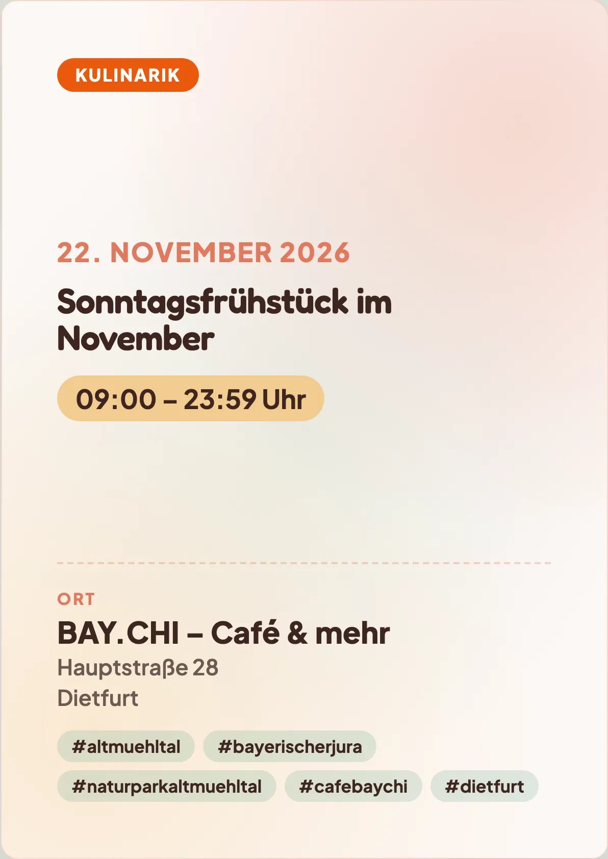 Veranstaltungsflyer