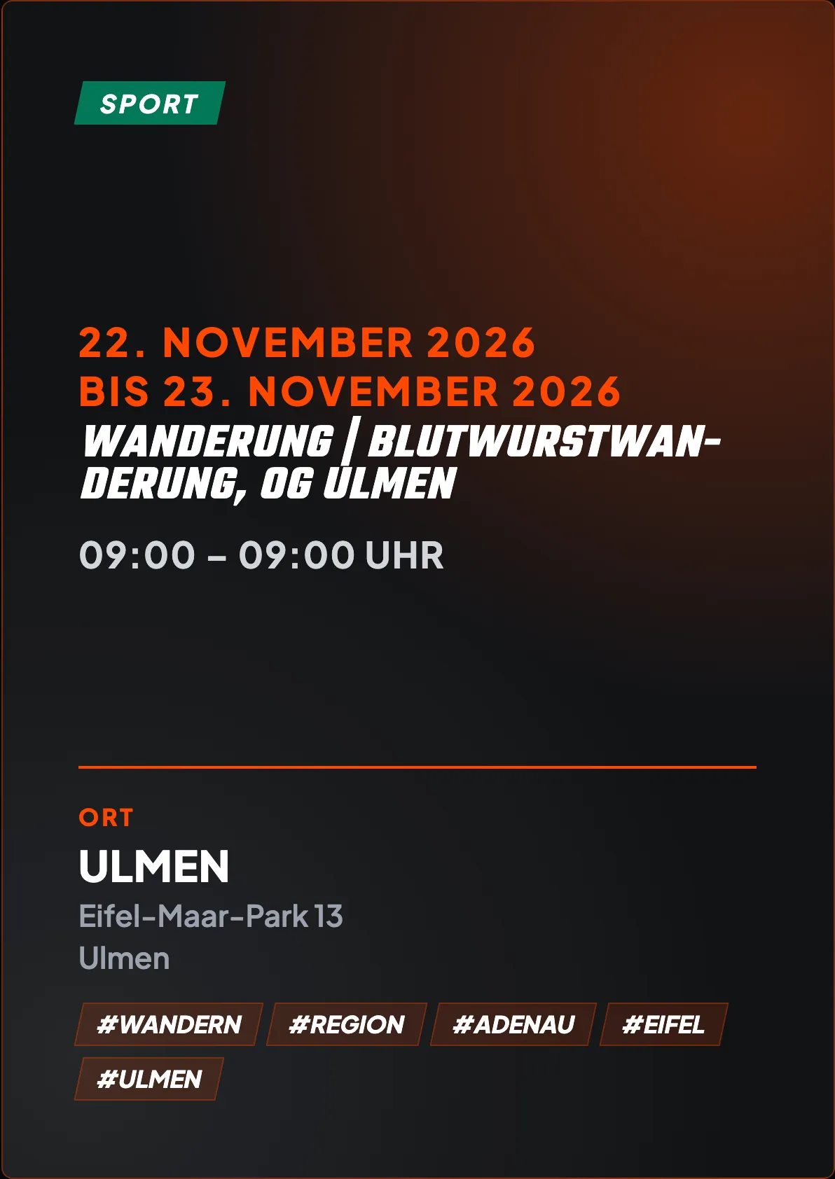 Veranstaltungsflyer