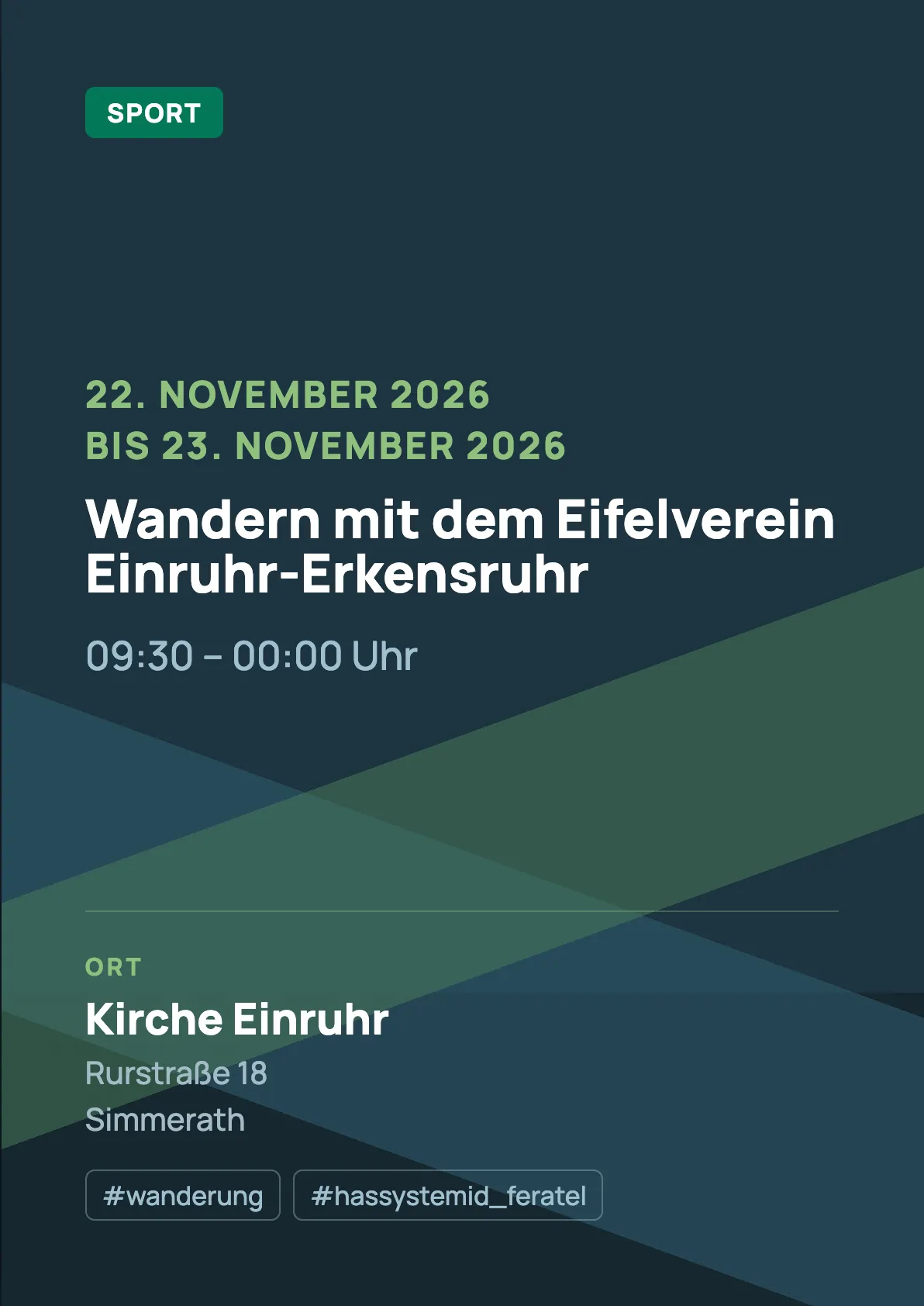 Veranstaltungsflyer
