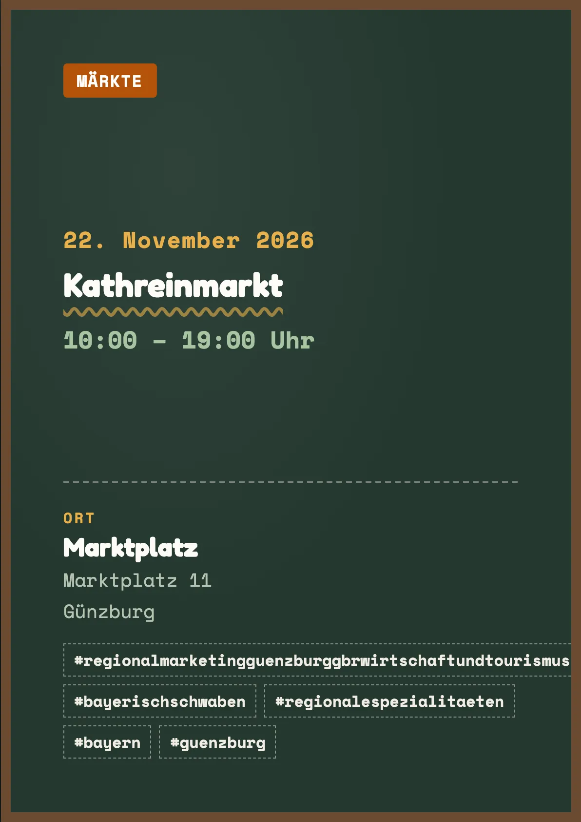 Veranstaltungsflyer