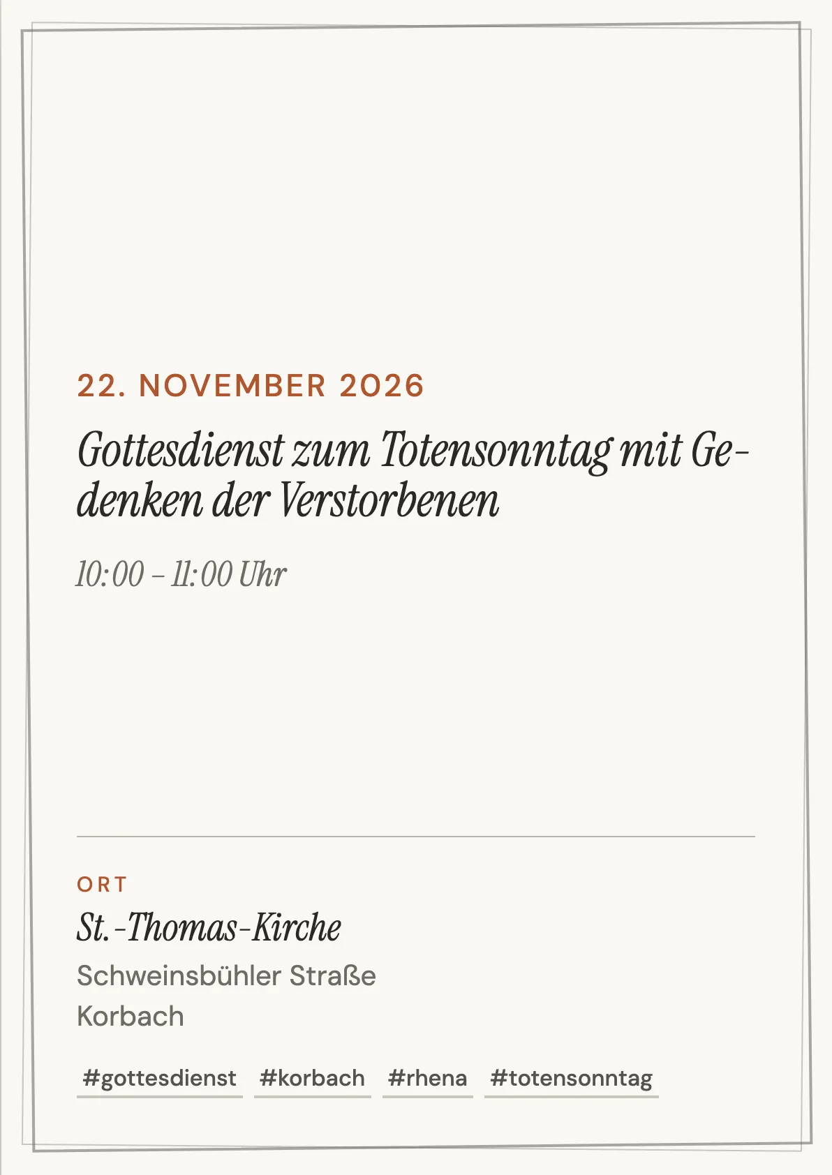 Veranstaltungsflyer