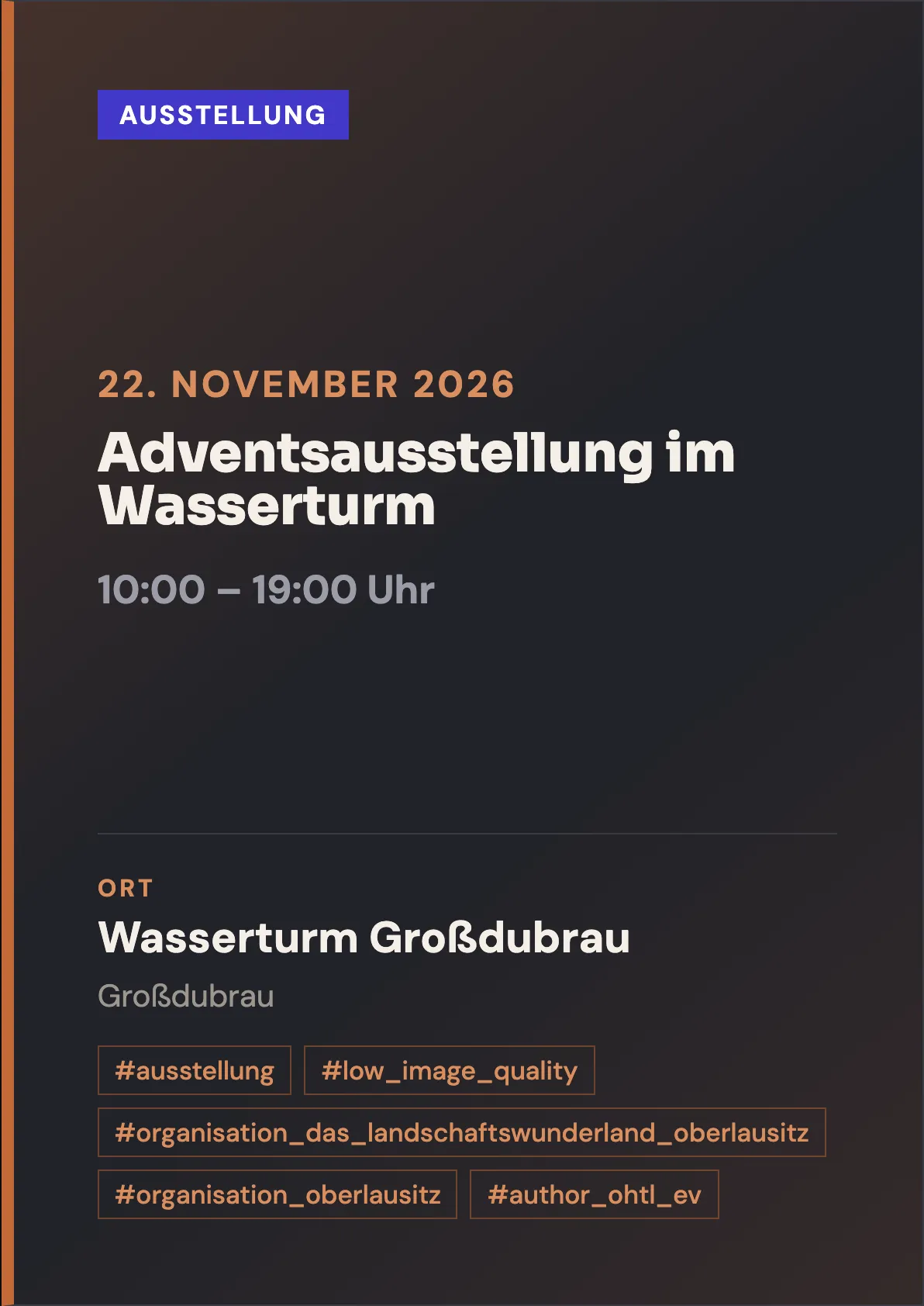 Veranstaltungsflyer