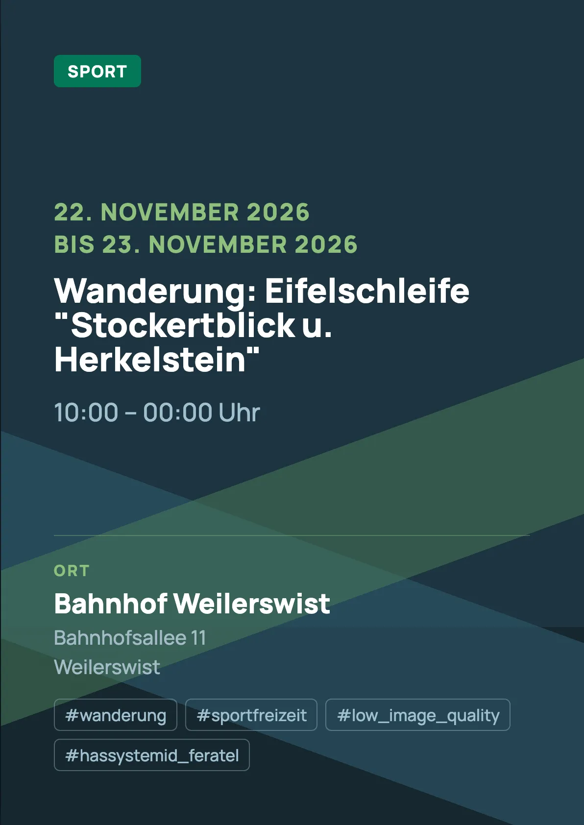 Veranstaltungsflyer