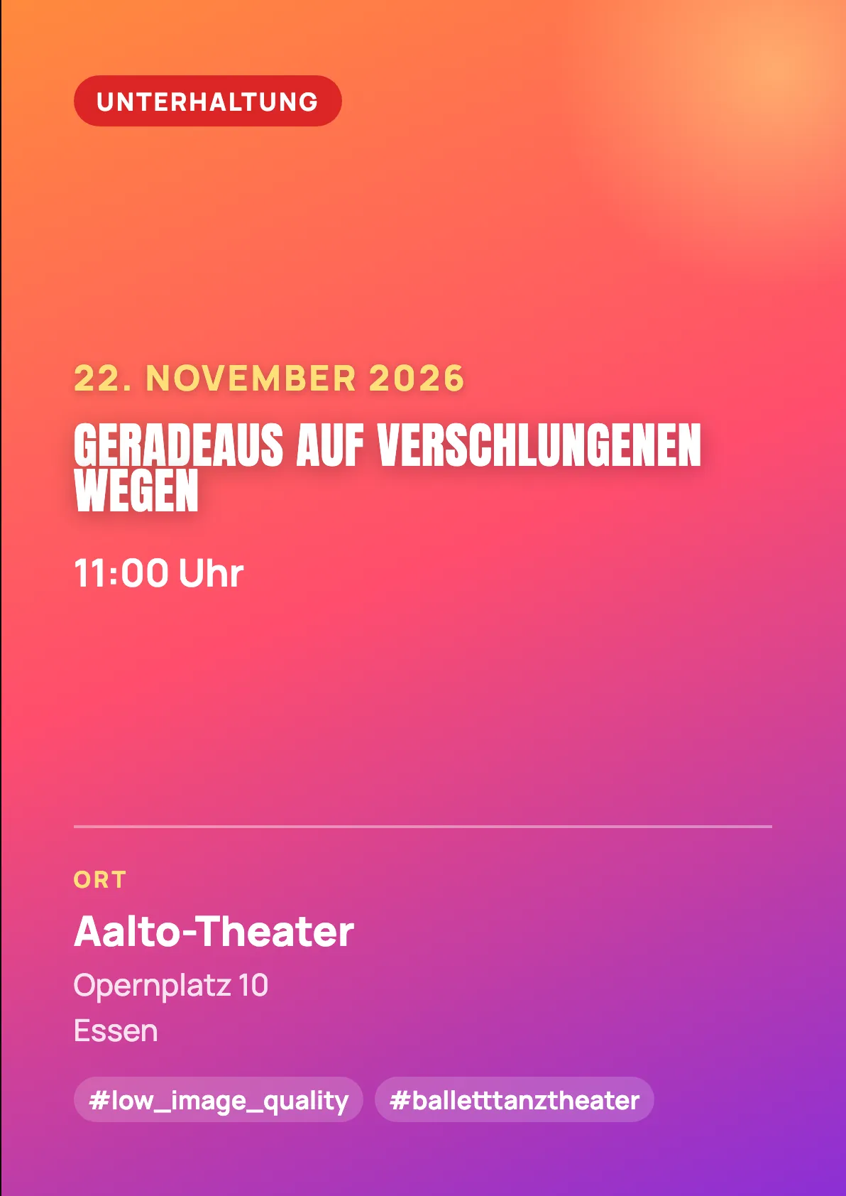 Veranstaltungsflyer