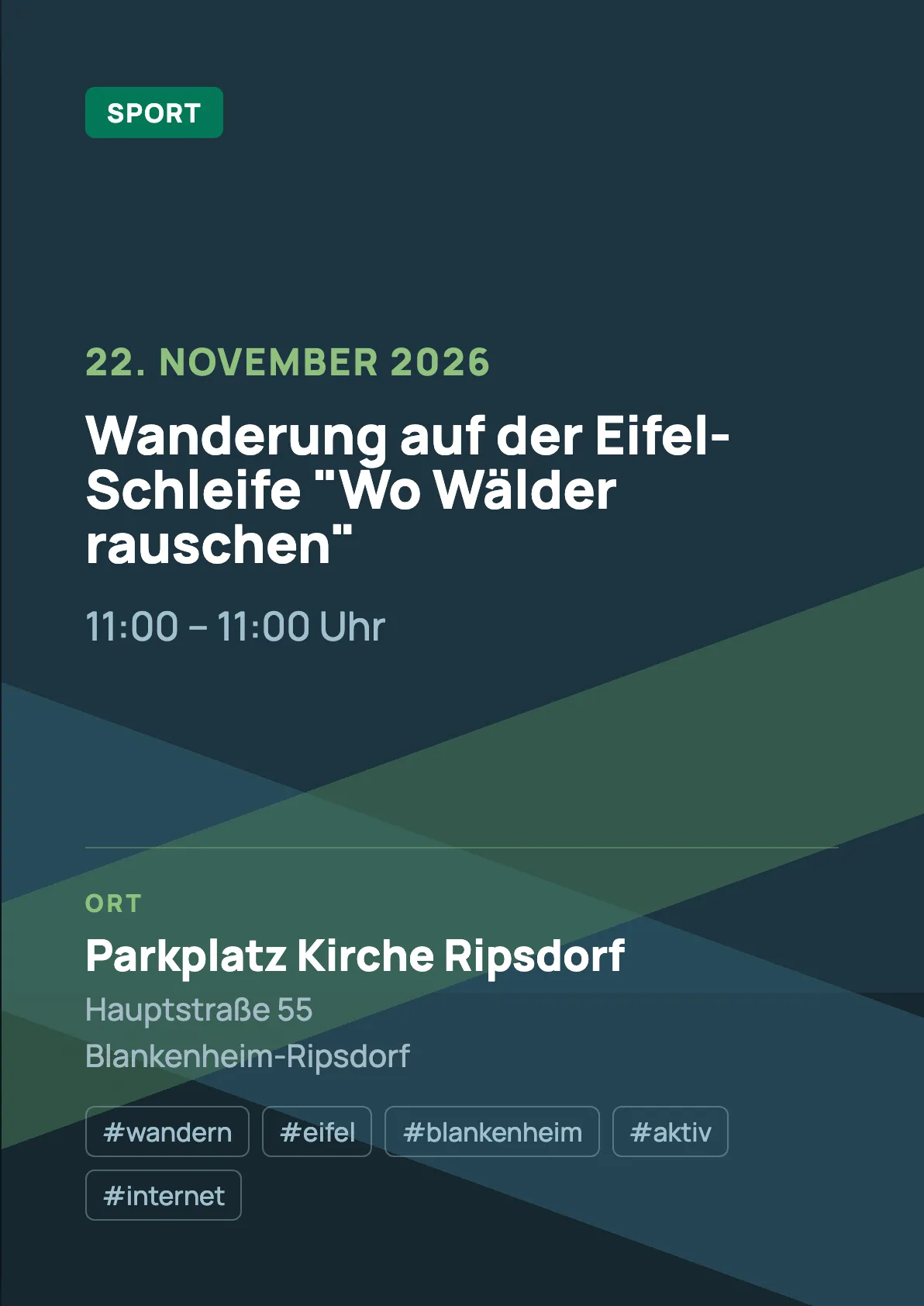 Veranstaltungsflyer