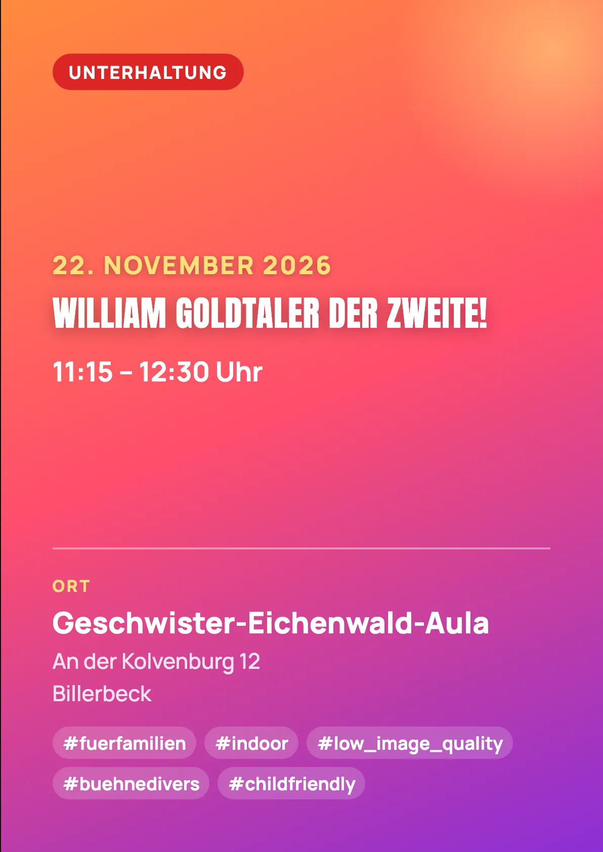 Veranstaltungsflyer