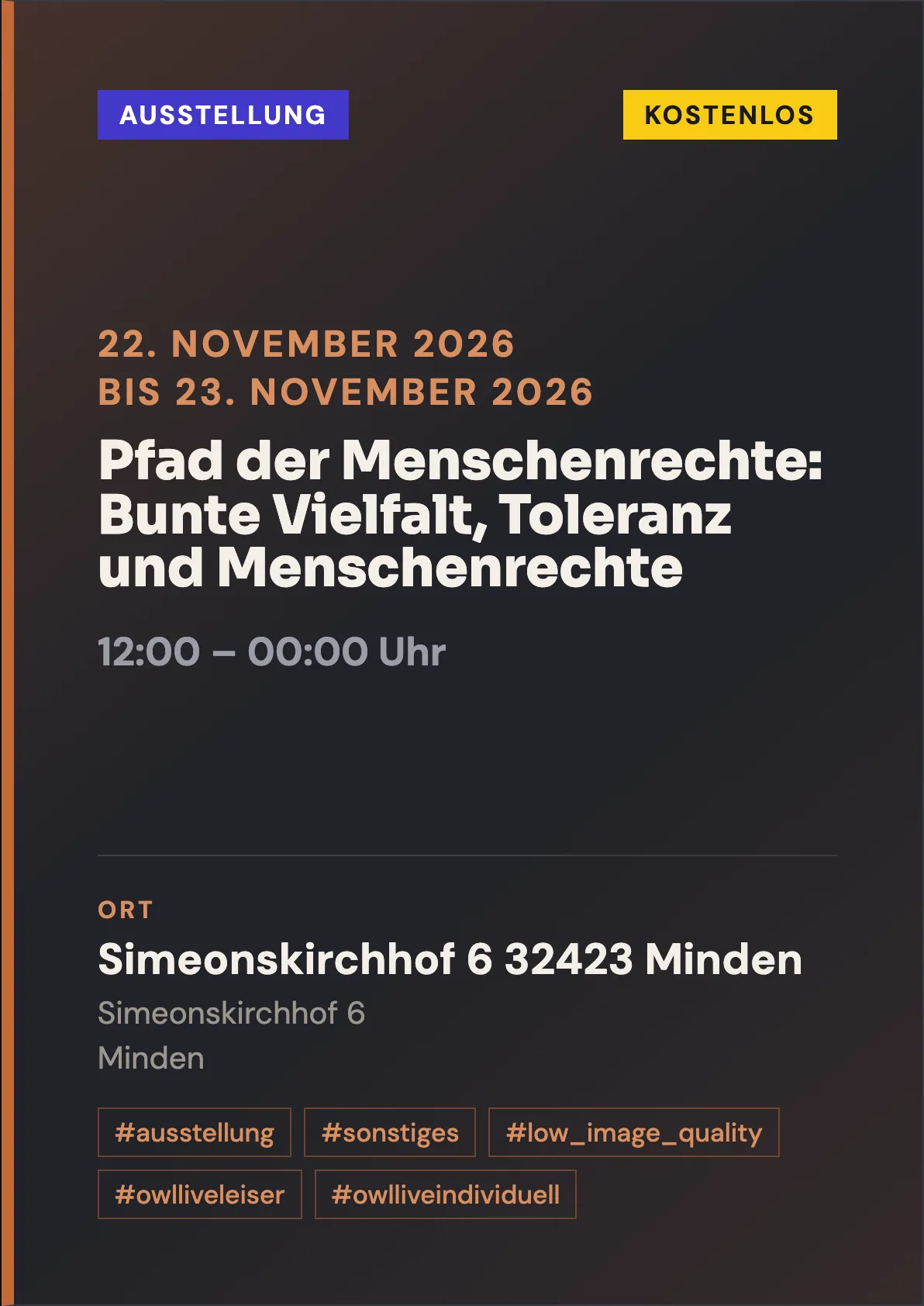 Veranstaltungsflyer