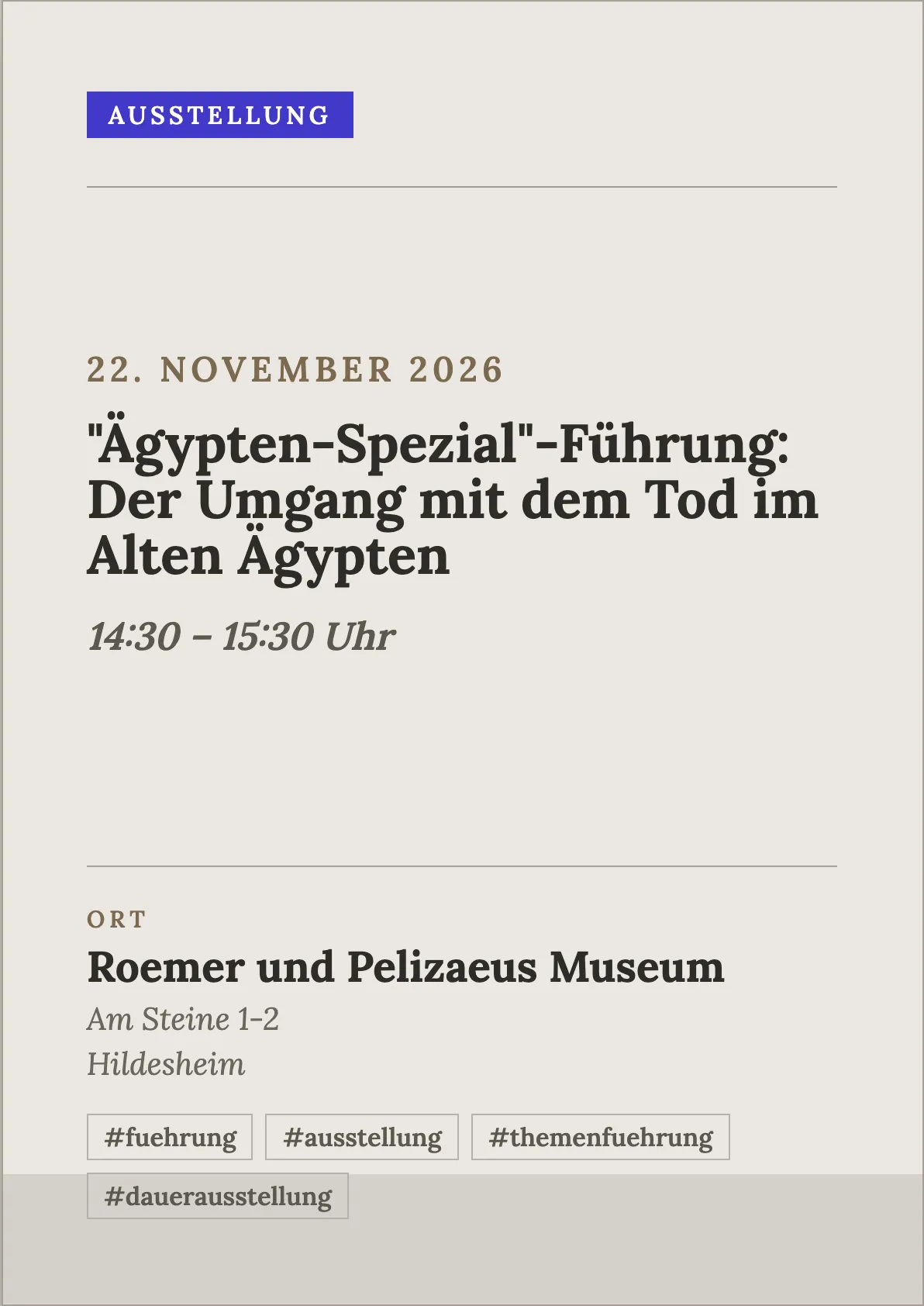 Veranstaltungsflyer