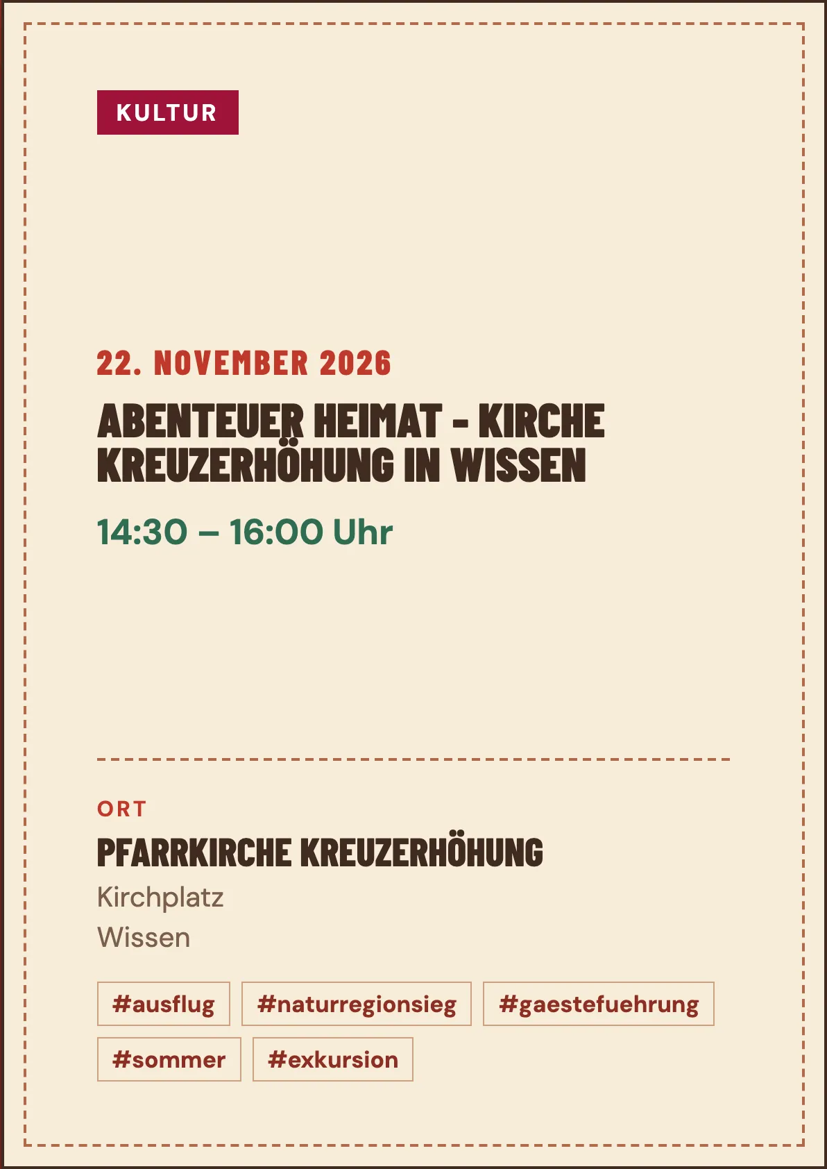 Veranstaltungsflyer