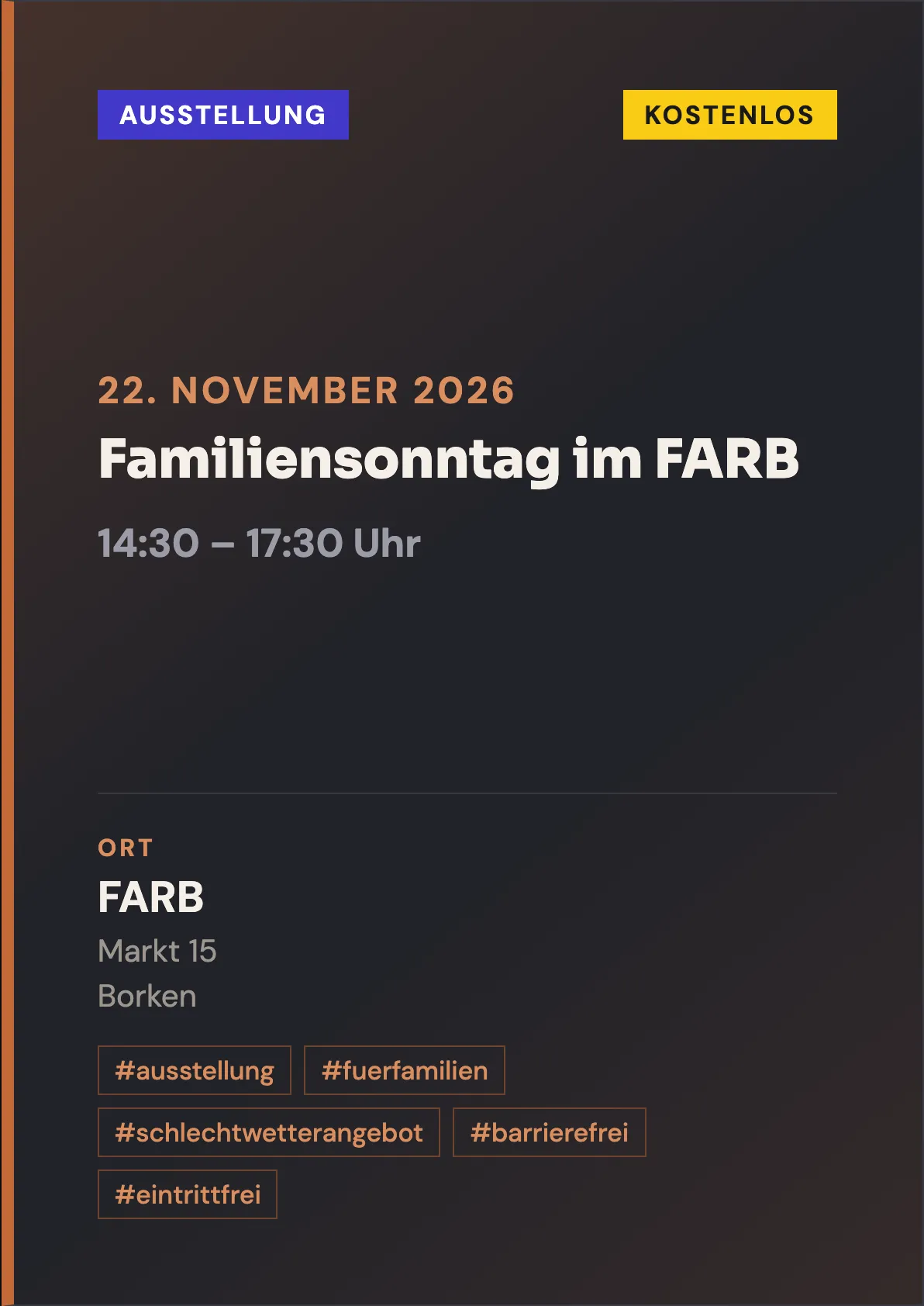 Veranstaltungsflyer