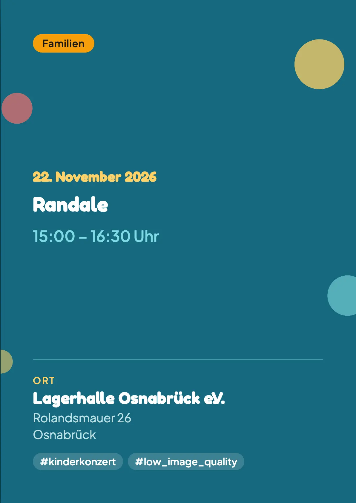 Veranstaltungsflyer
