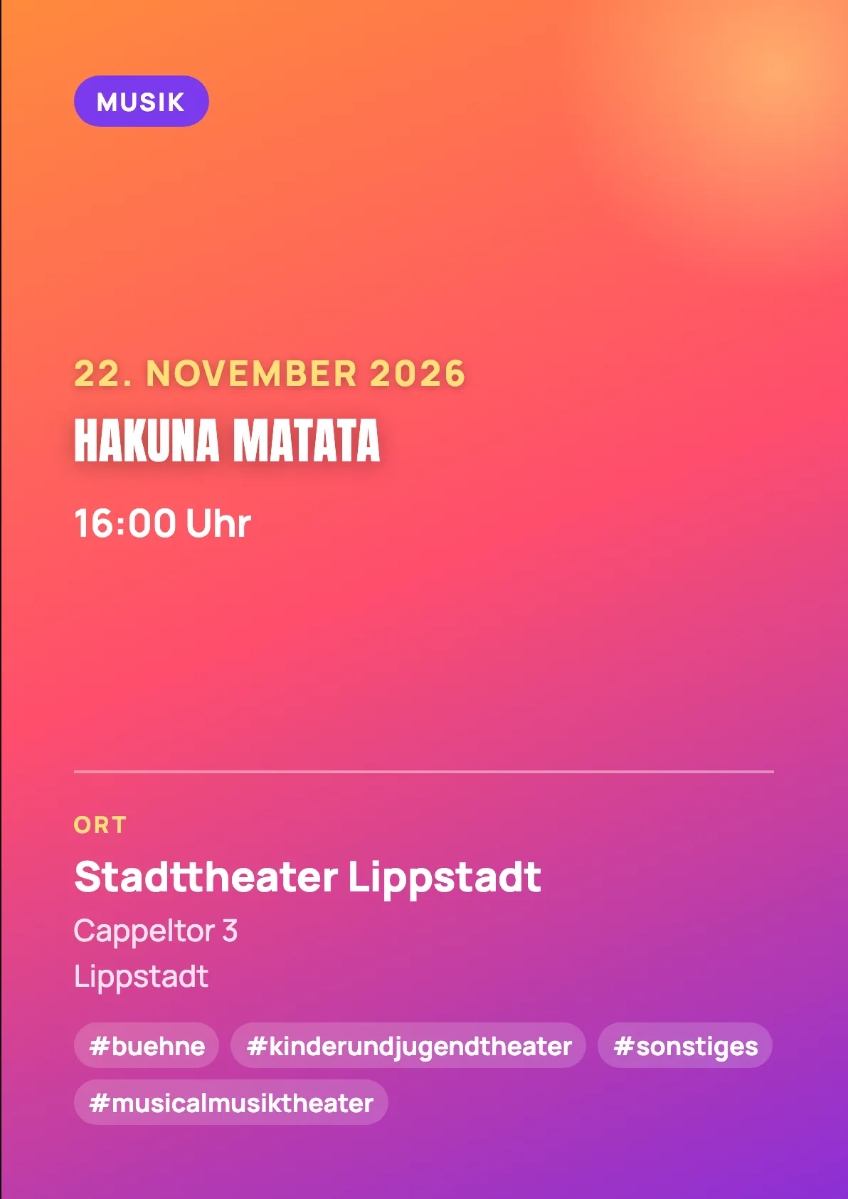 Veranstaltungsflyer