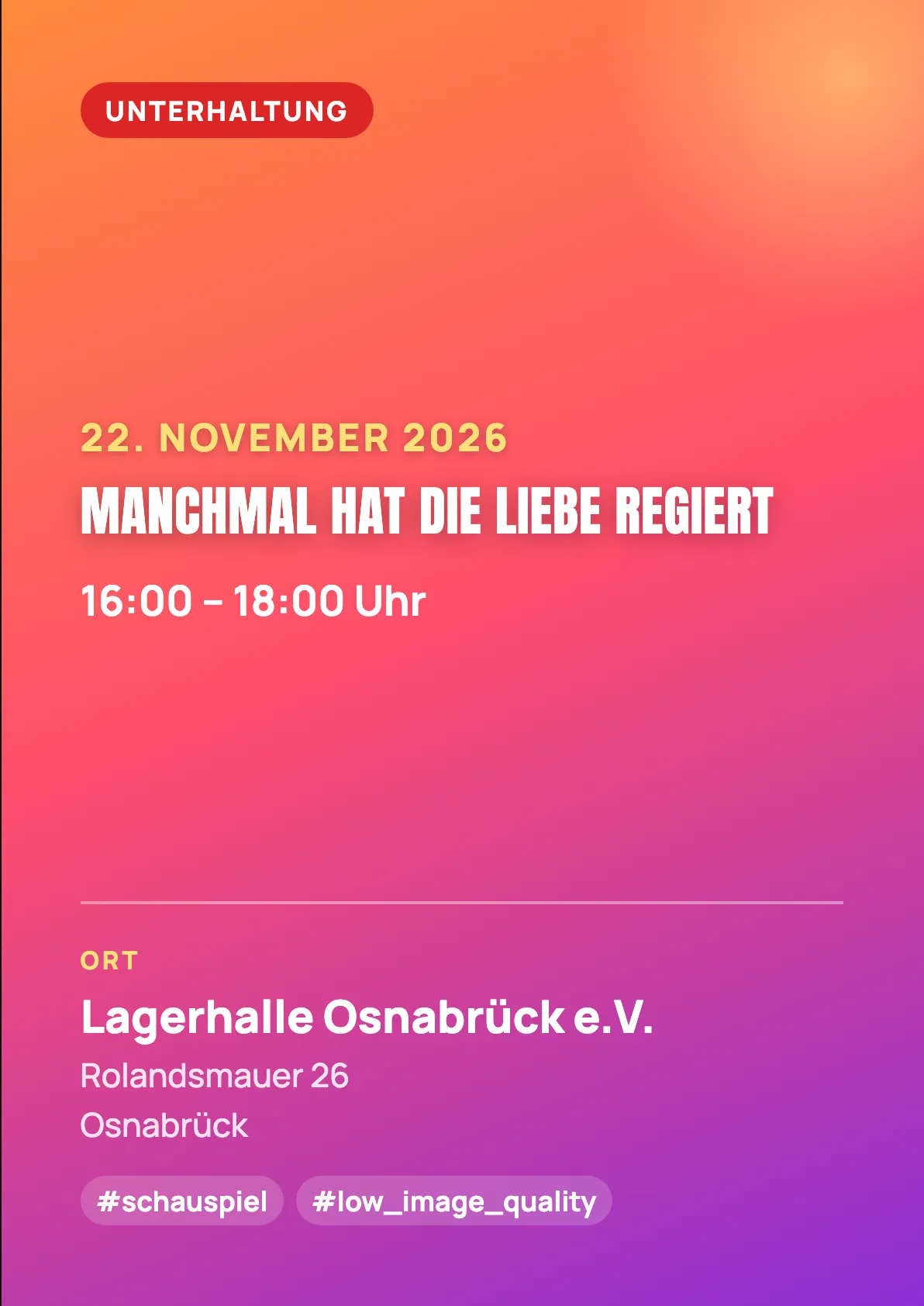 Veranstaltungsflyer
