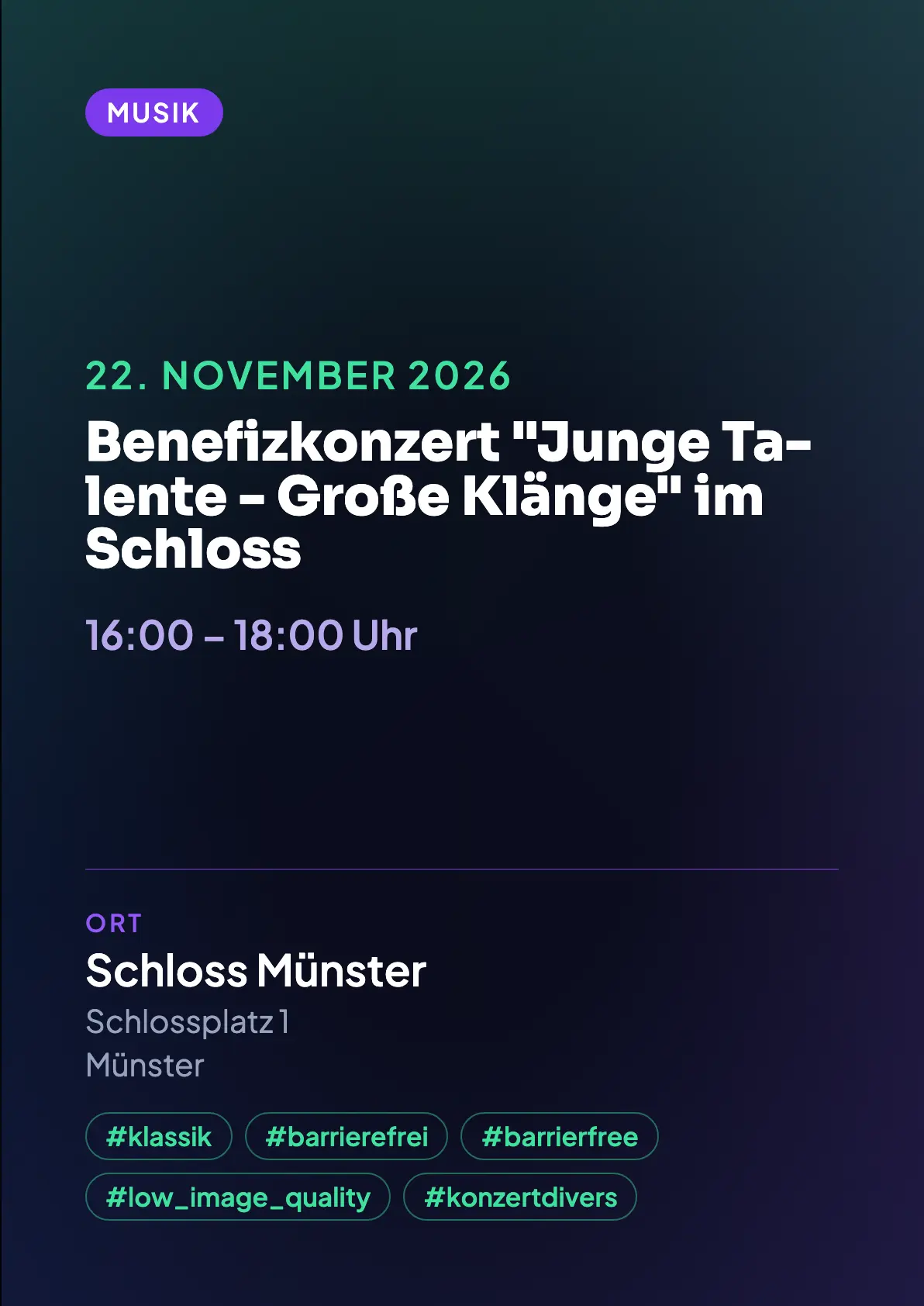 Veranstaltungsflyer